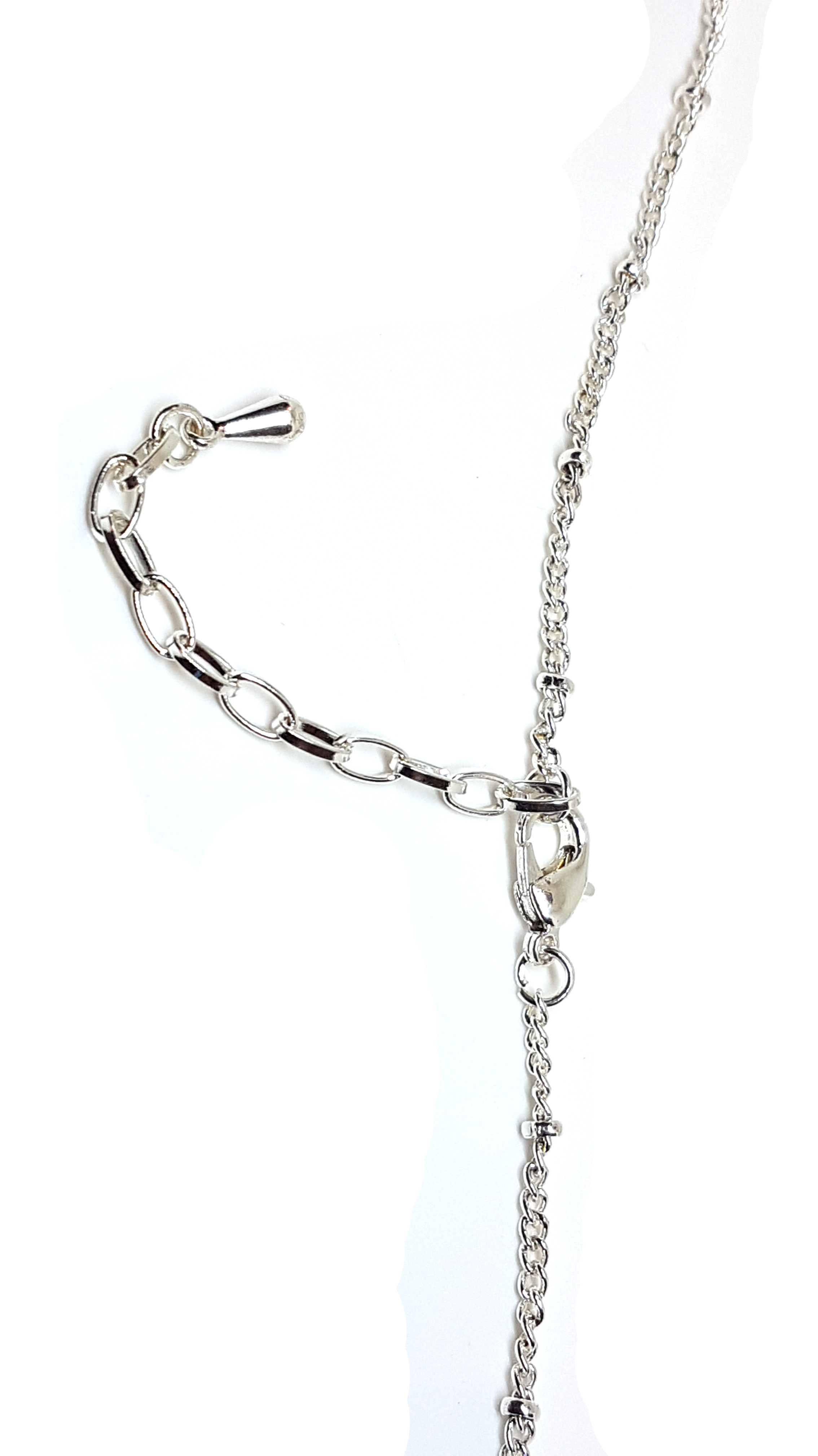 Schmuckset mit Kette Anhänger Perle und Ohrstecker