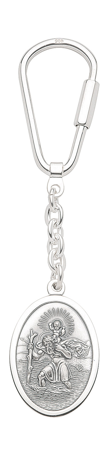 Christophorus Schlüsselanhänger aus Silber