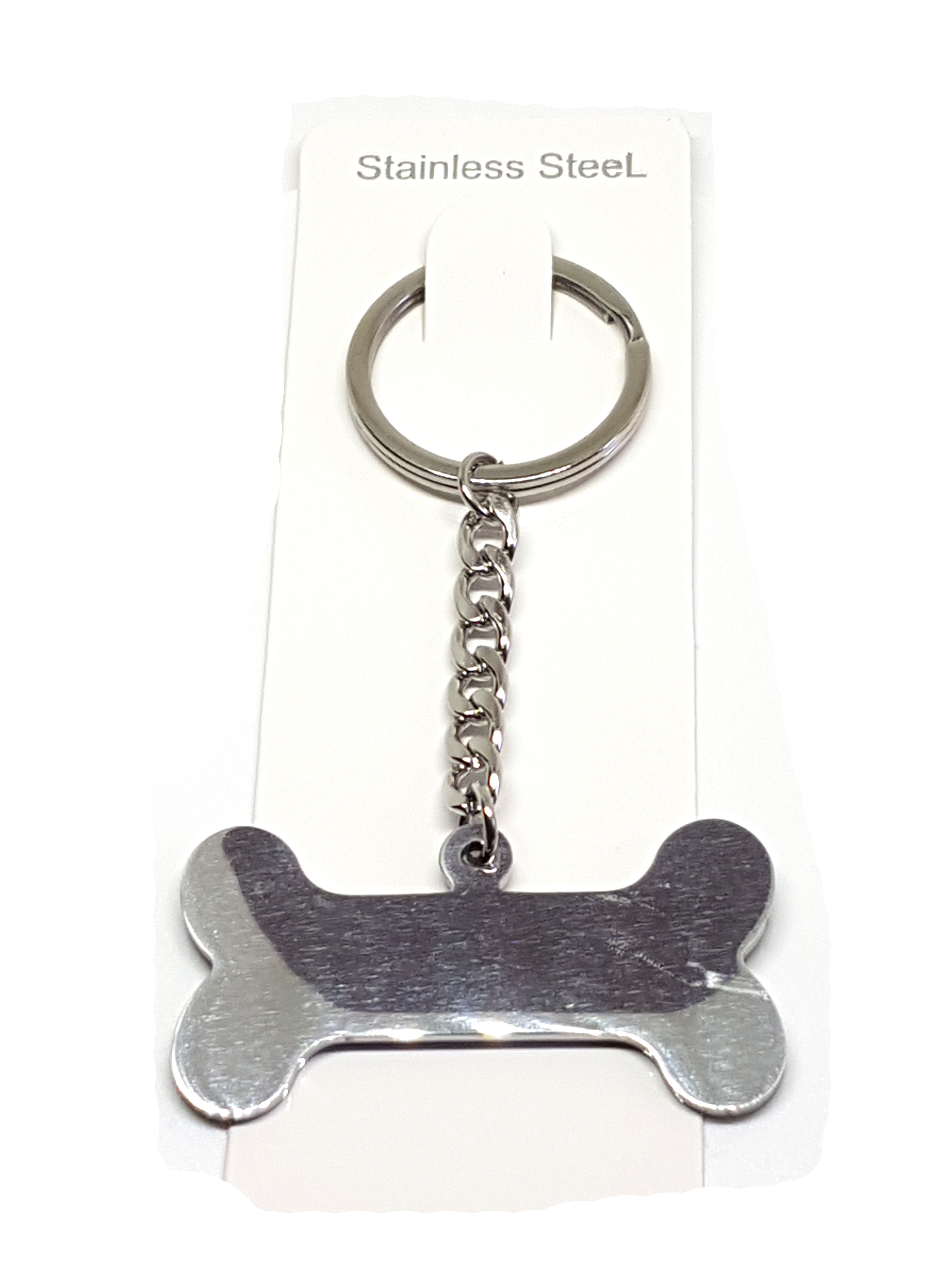 Hunde Knochen aus Edelstahl Schlüsselanhänger,Taschenanhänger