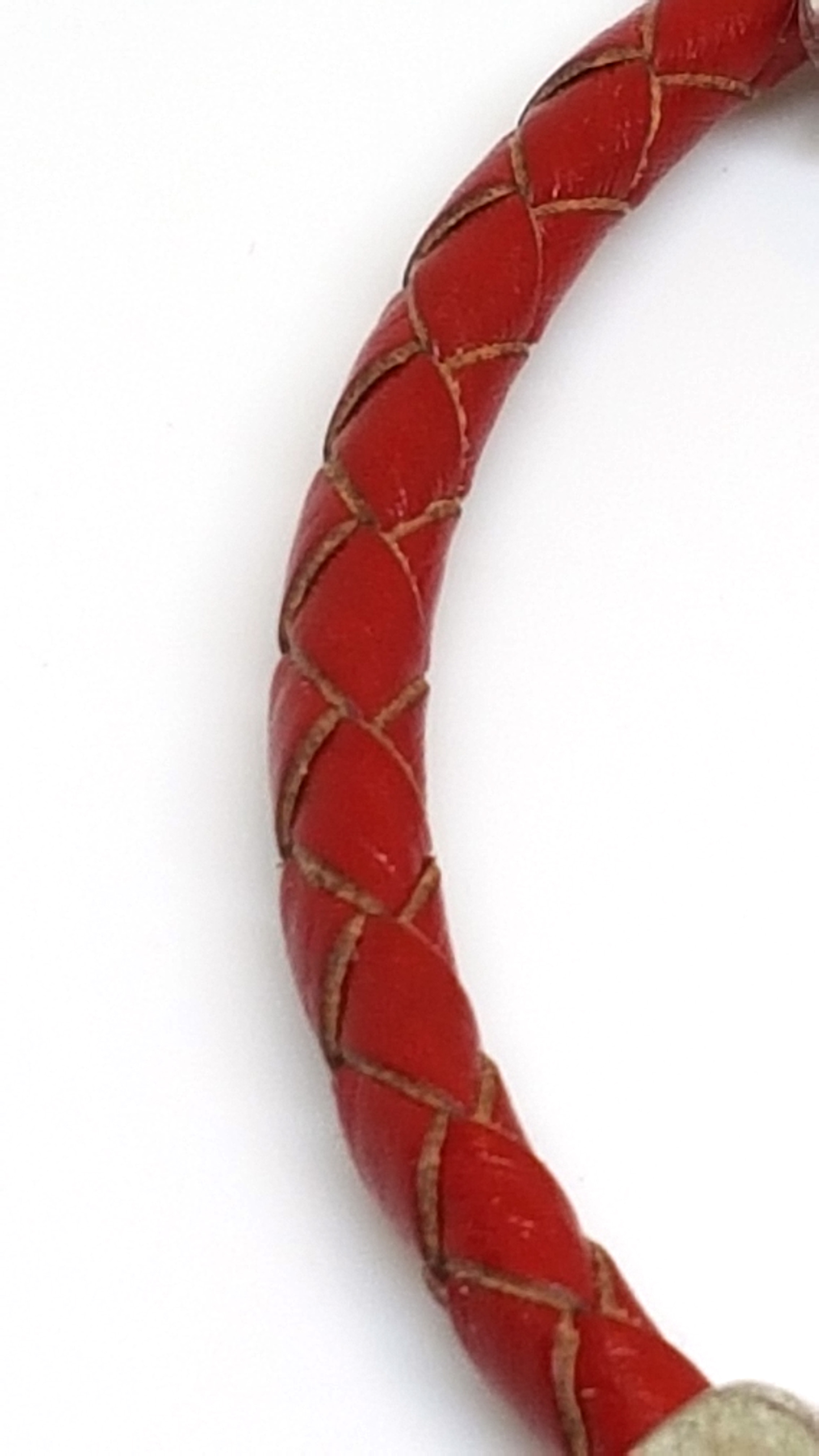 Armband aus echt Leder mit echten Süßwasserperle und Zirkonia Steinen in Form von der Fatimas Hand von Lanzarote (Handarbeit)