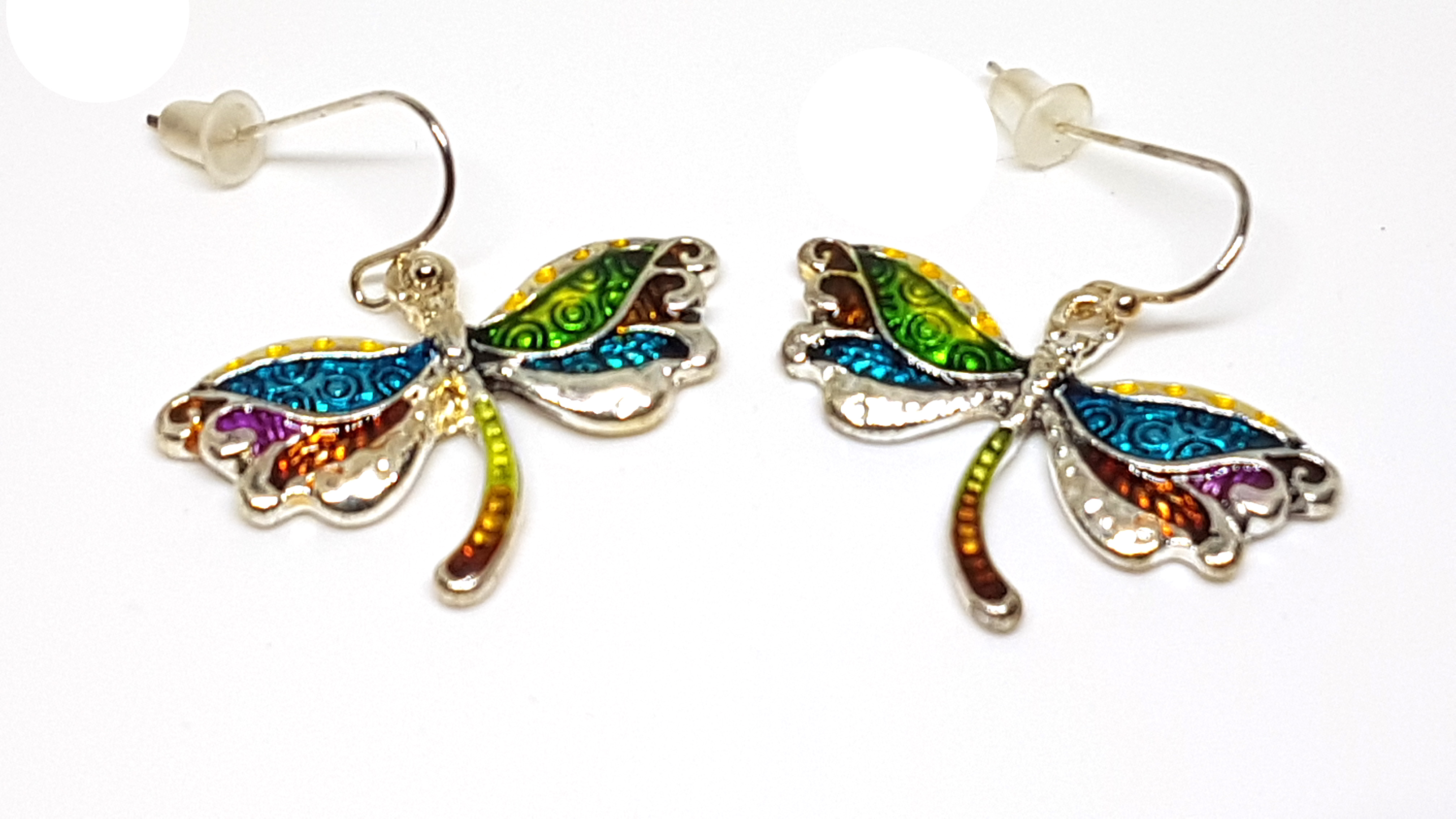 Schmetterling Schmuckset Anhänger mit Kette und Ohrstecker