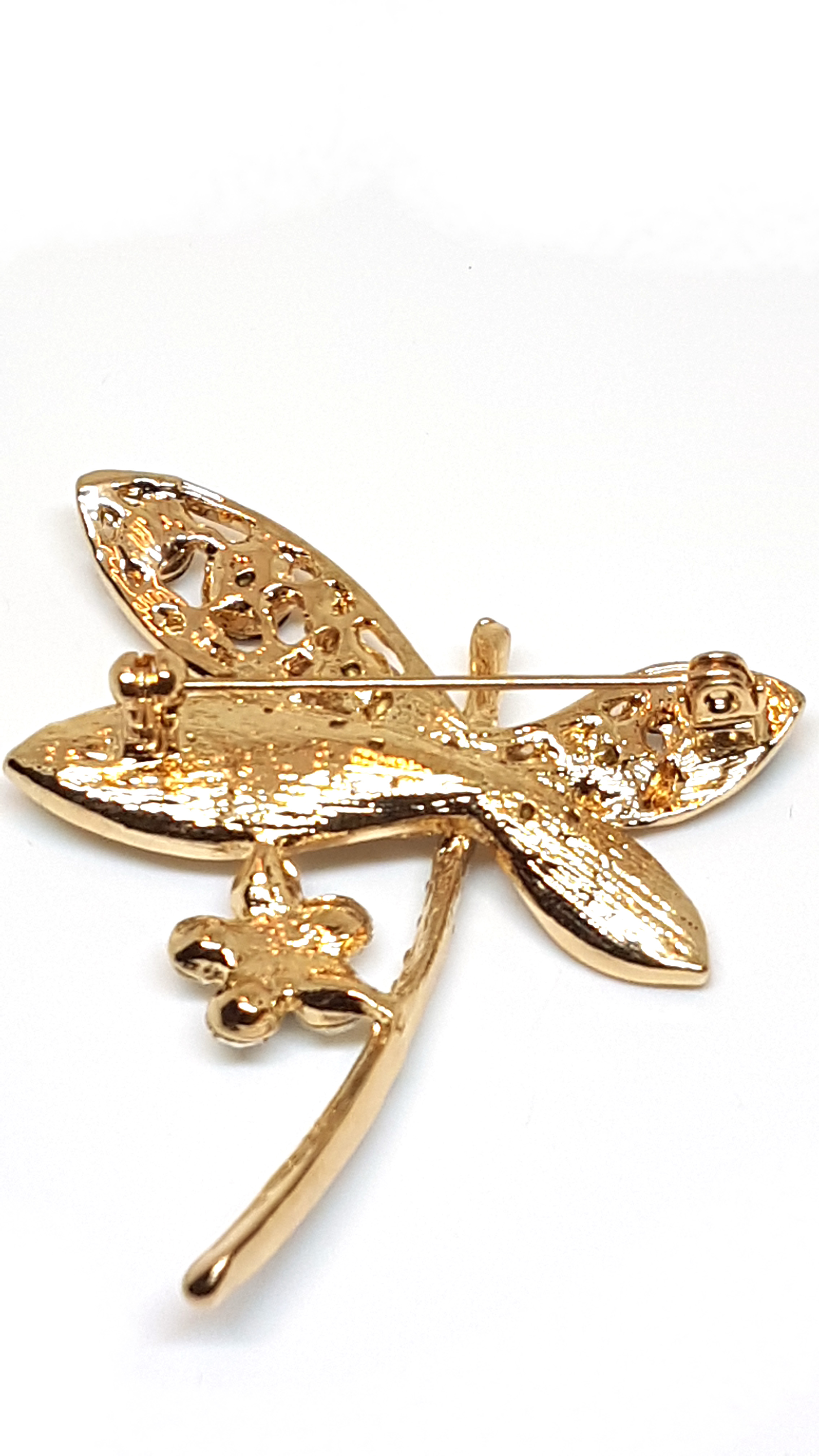 Schmetterling Brosche/Anstecknadel mit Strass