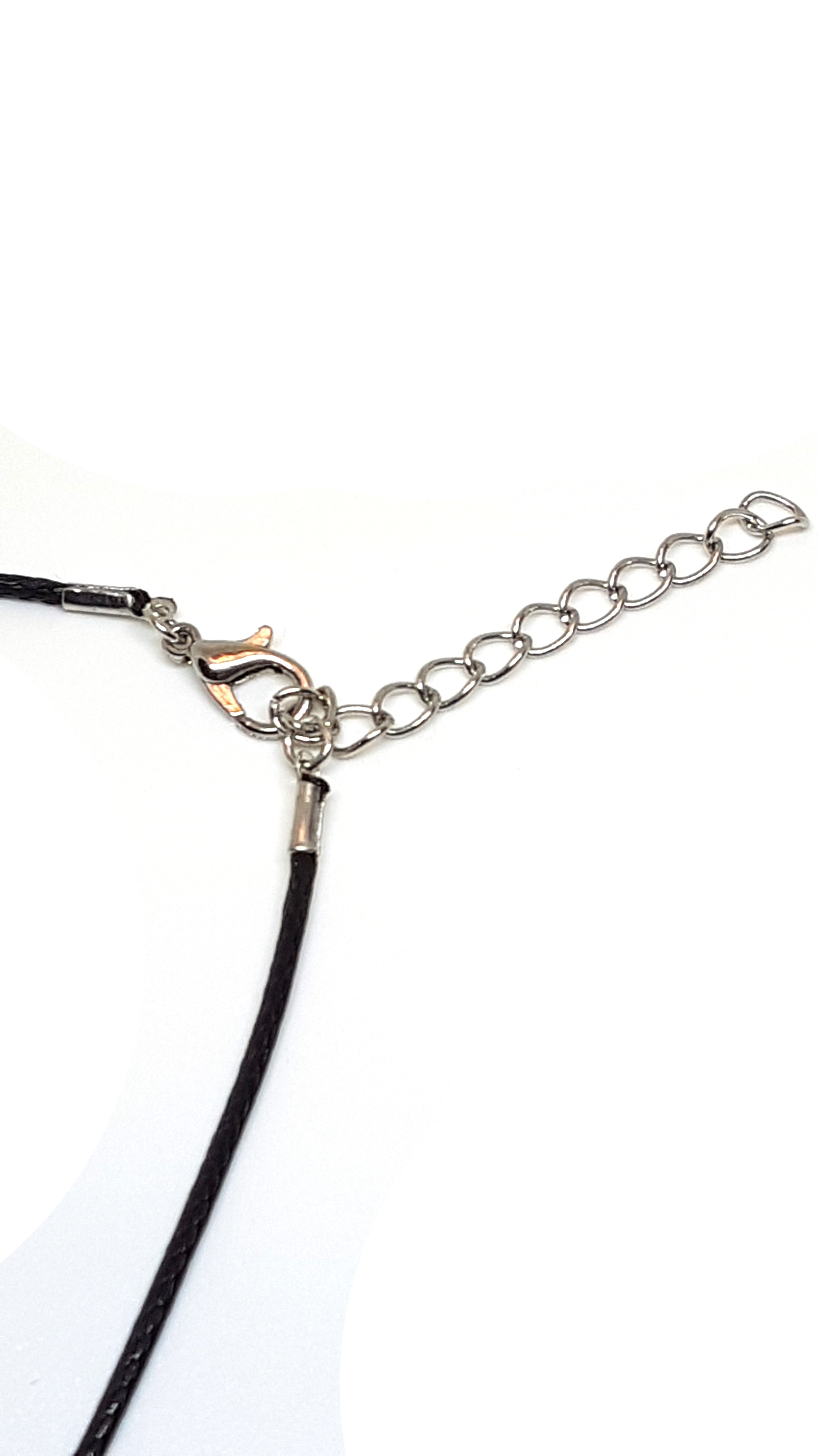 Leder Kette in Schwarz