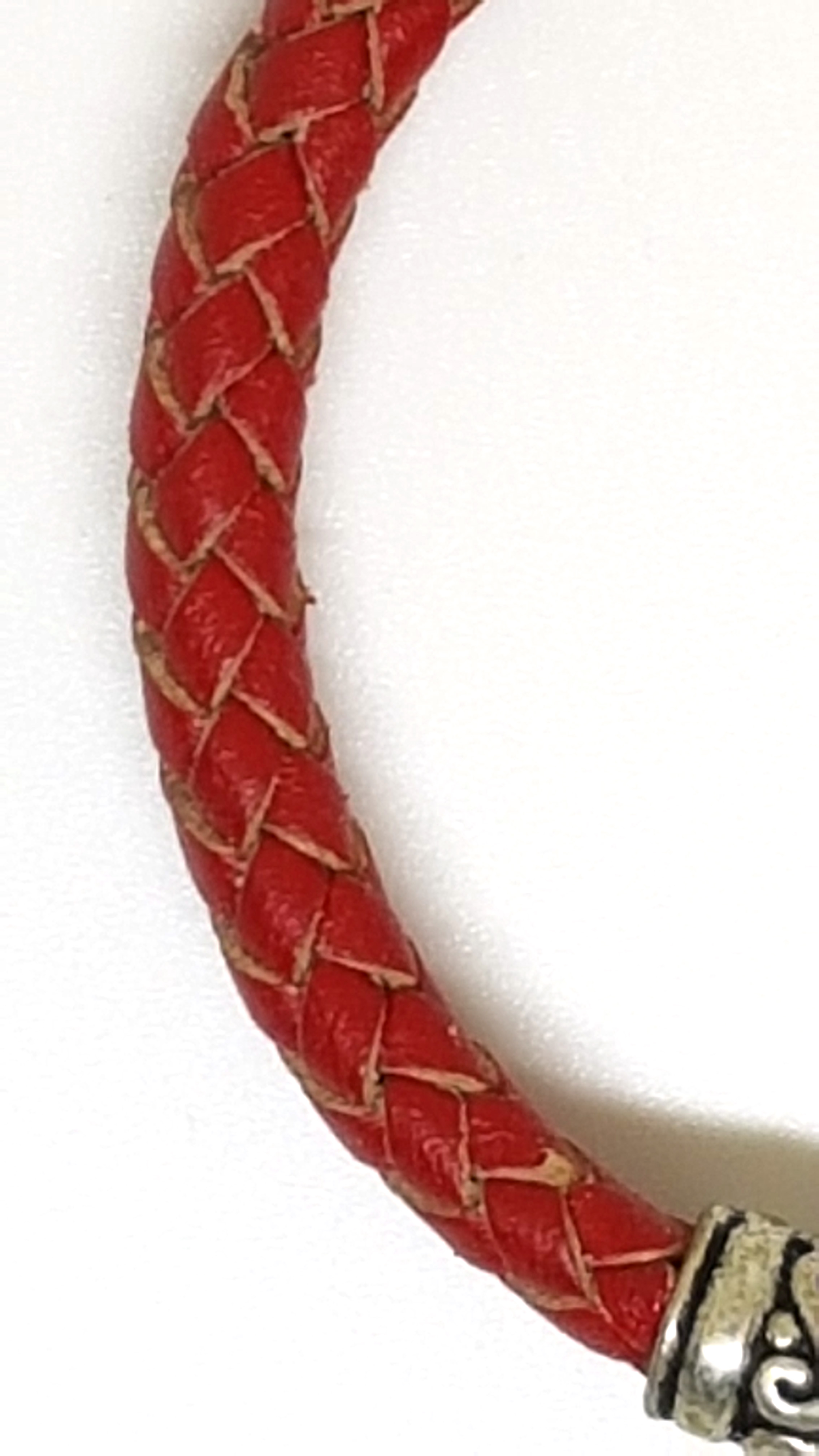 Armband aus echt Leder mit echten Süßwasserperlen von Lanzarote (Handarbeit)