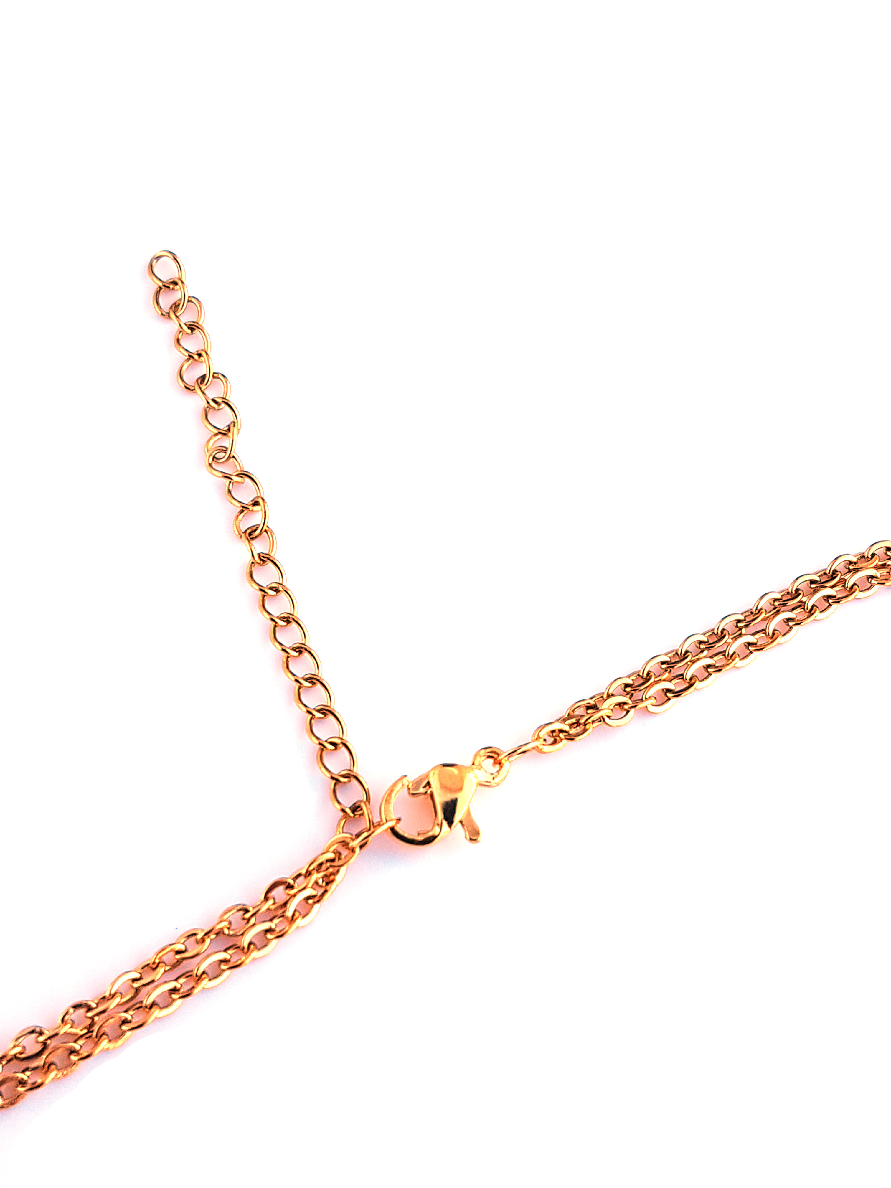 Kleeblatt Anhänger mit Kette aus Edelstahl