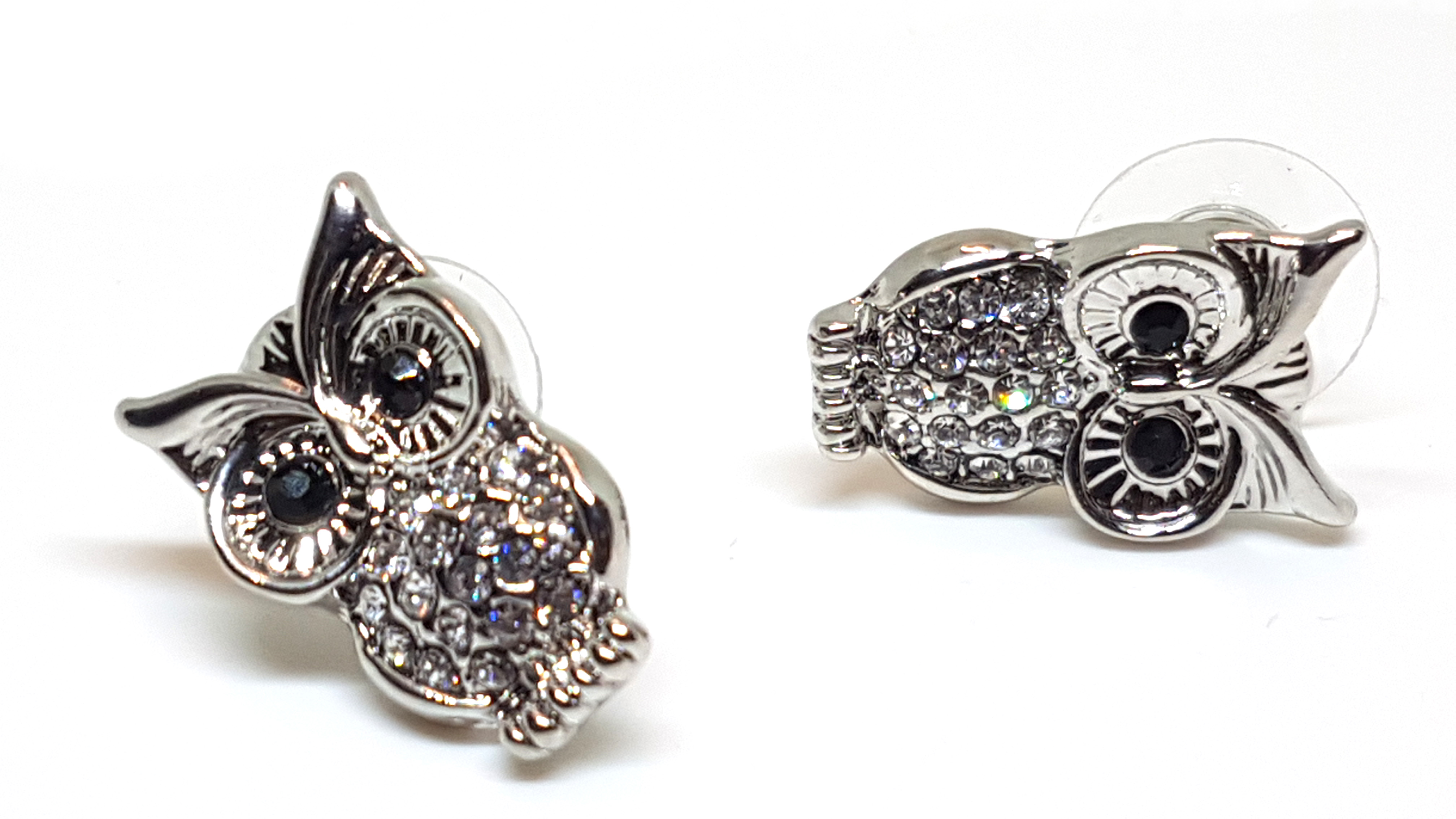 Eulen Schmuckset Anhänger mit Kette und Ohrstecker