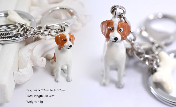 Jack Russell Terrier Beagle Schlüsselanhänger / Taschenanhänger