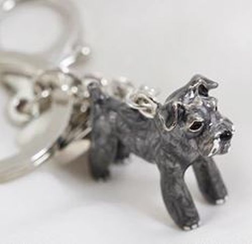 Hund Schnauzer Schlüsselanhänger / Taschenanhänger