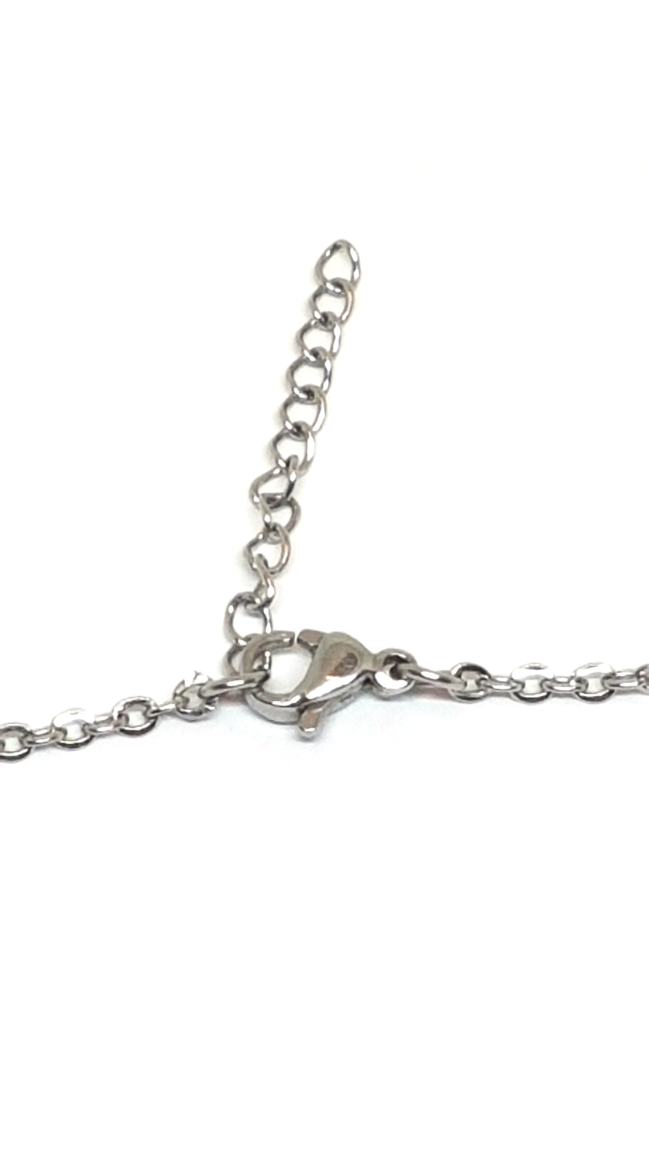 Herz Kette aus Edelstahl 97cm