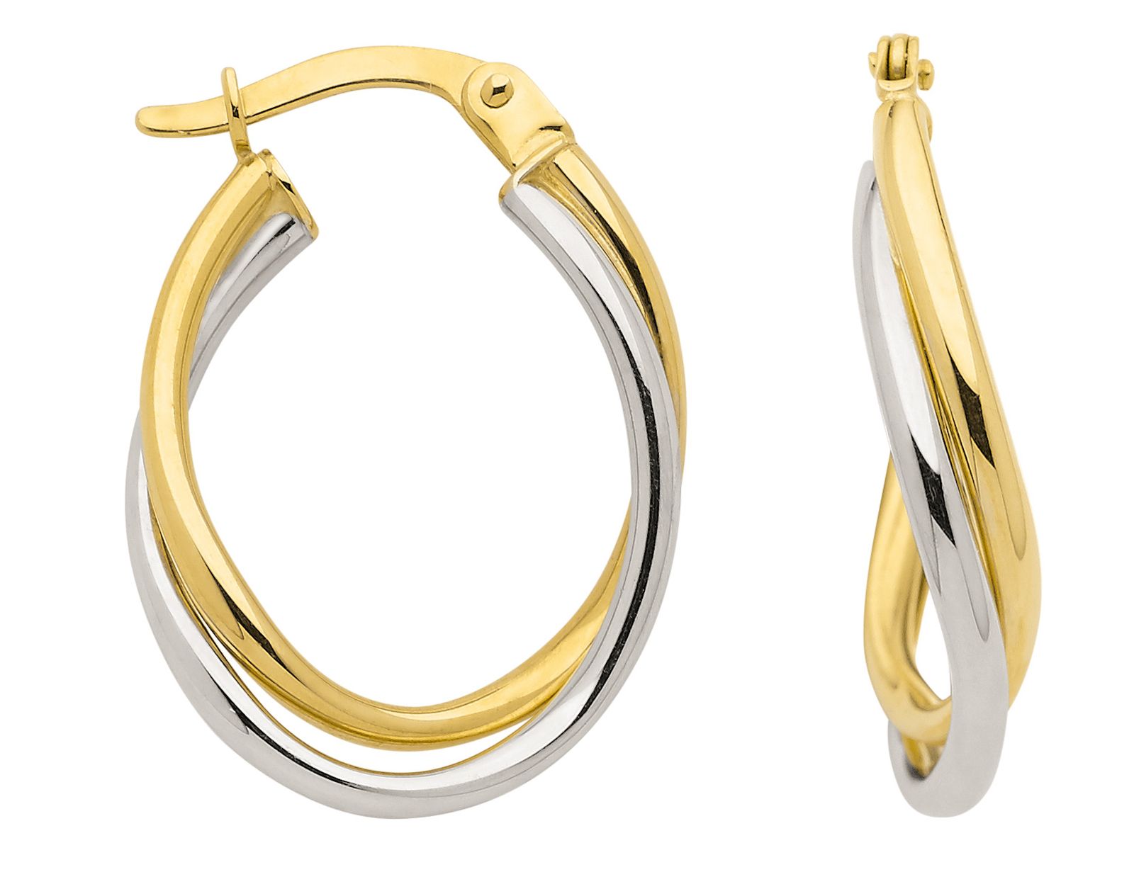 Creole bicolor aus 333 Gold