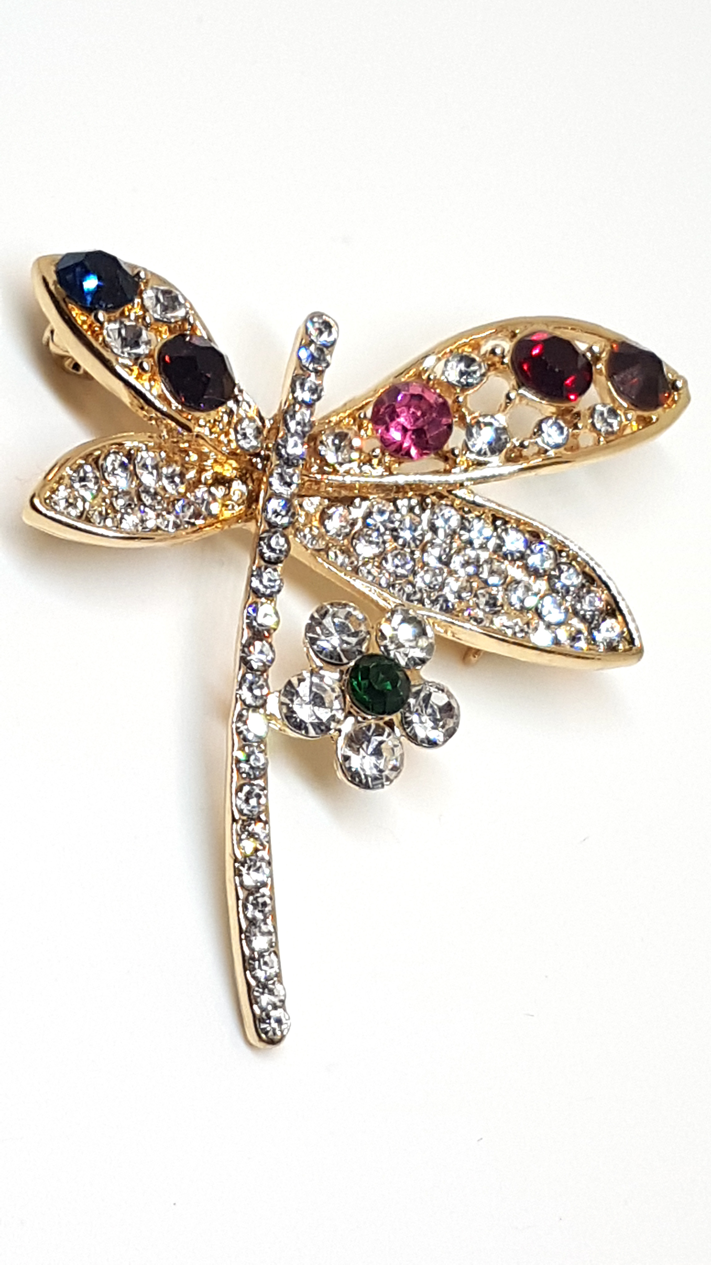 Schmetterling Brosche/Anstecknadel mit Strass