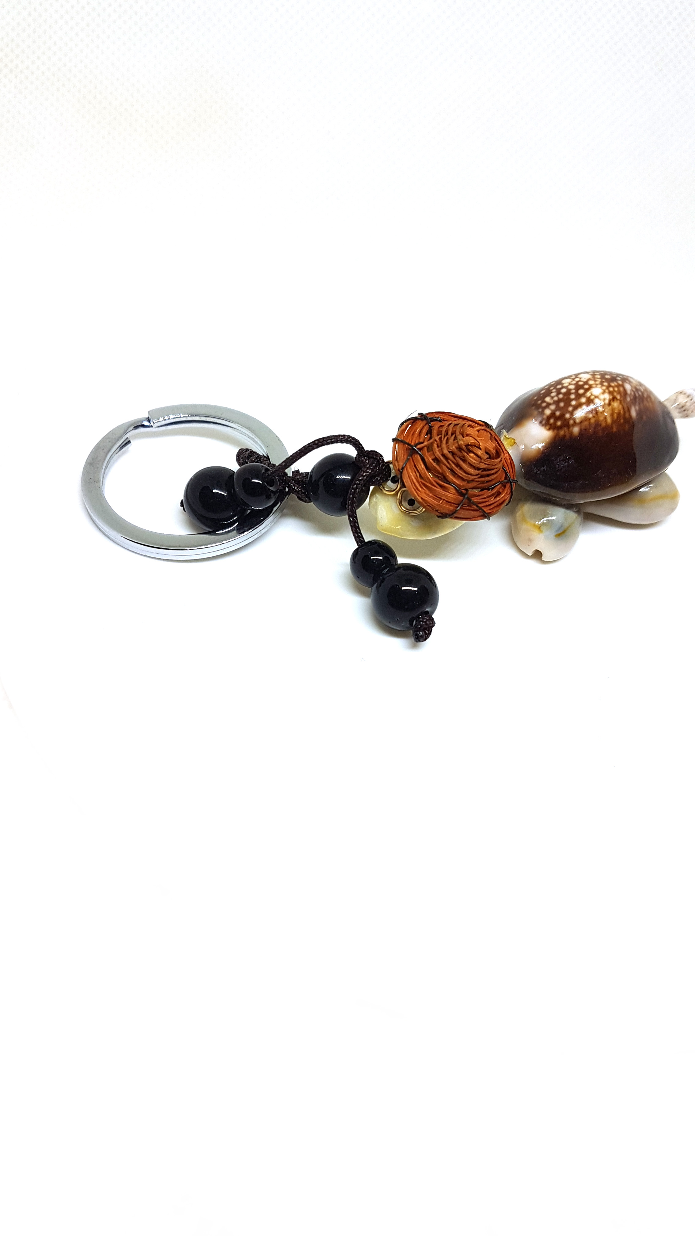 Schildkröte Schlüsselanhänger,Taschenanhänger aus echten Muscheln