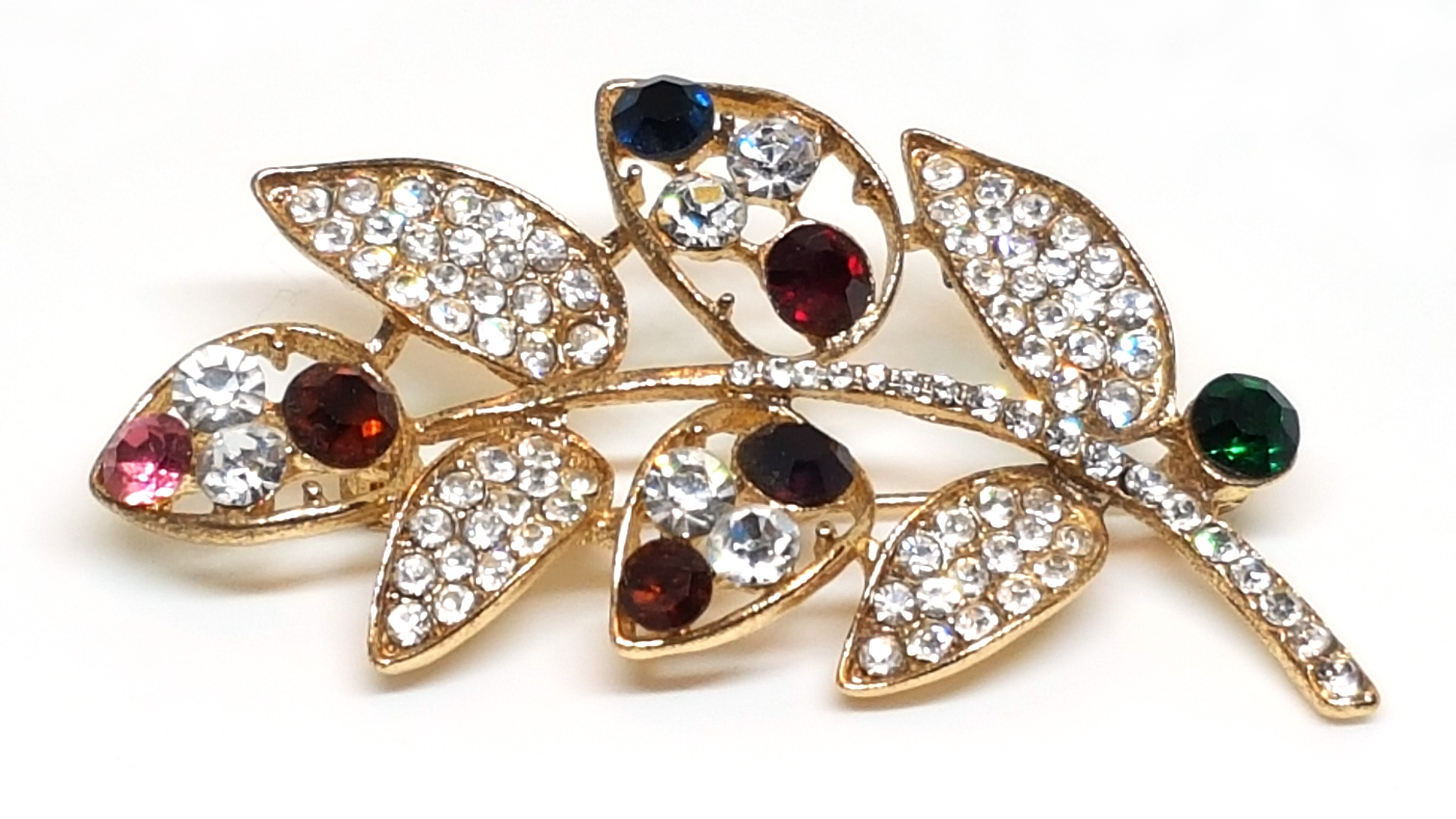 Brosche/Anstecknadel mit Strass