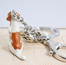 Jack Russell Terrier Beagle Schlüsselanhänger / Taschenanhänger