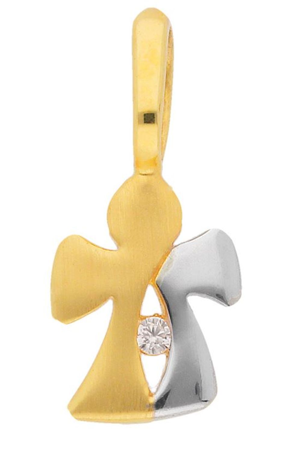 Engel Anhänger aus 333 echt Gold mit Zirkonia