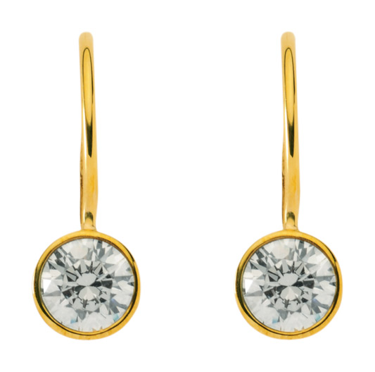 Ohrhänger mit Zirkonia aus 333 Gold 8 Karat
