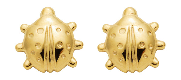 Marienkäfer Ohrstecker aus 333 Gold 8 Karat