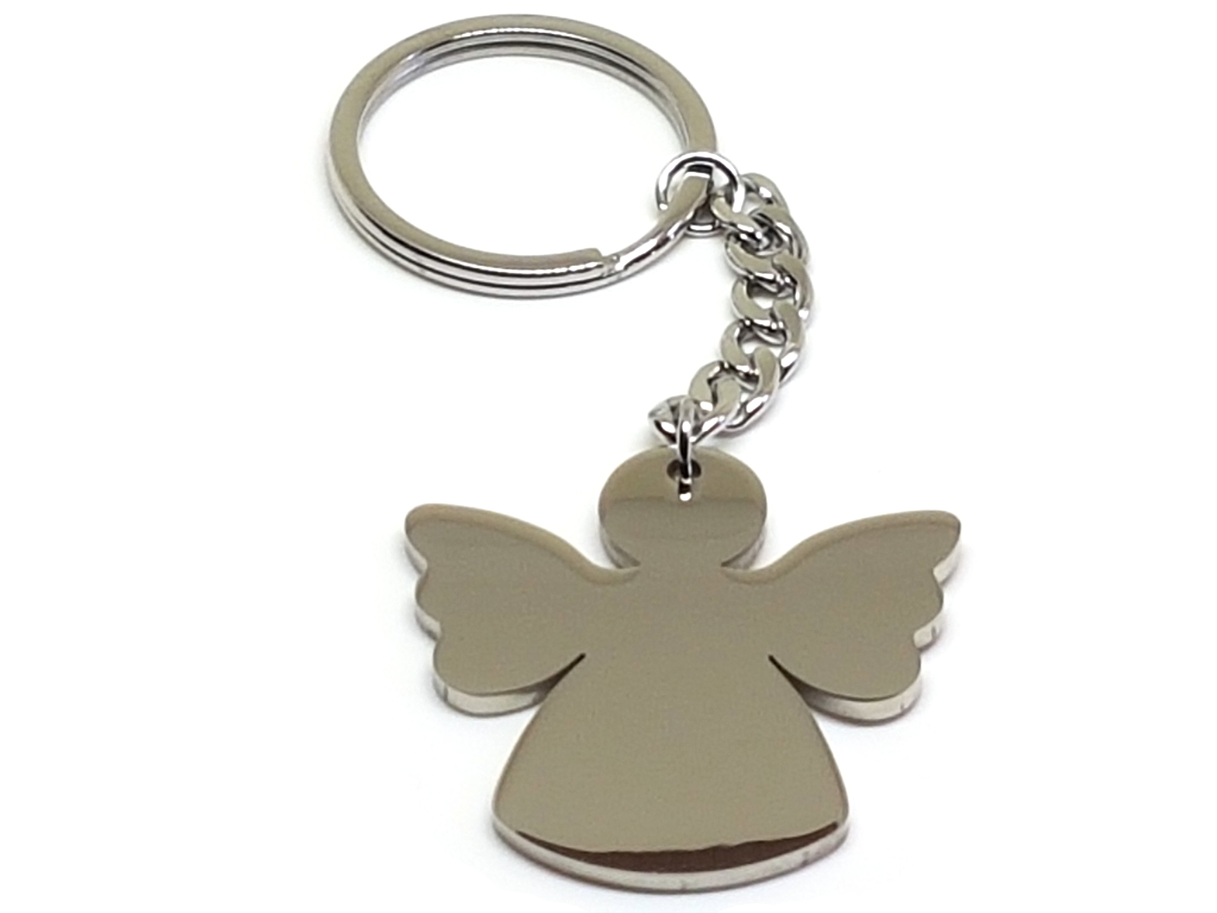 Engel aus Edelstahl Schlüsselanhänger,Taschenanhänger