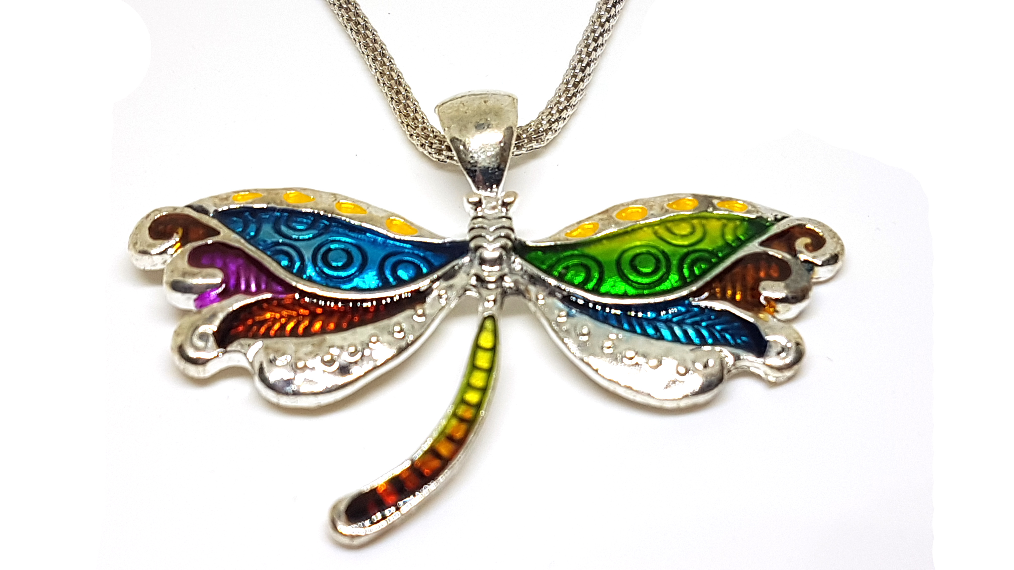 Schmetterling Schmuckset Anhänger mit Kette und Ohrstecker