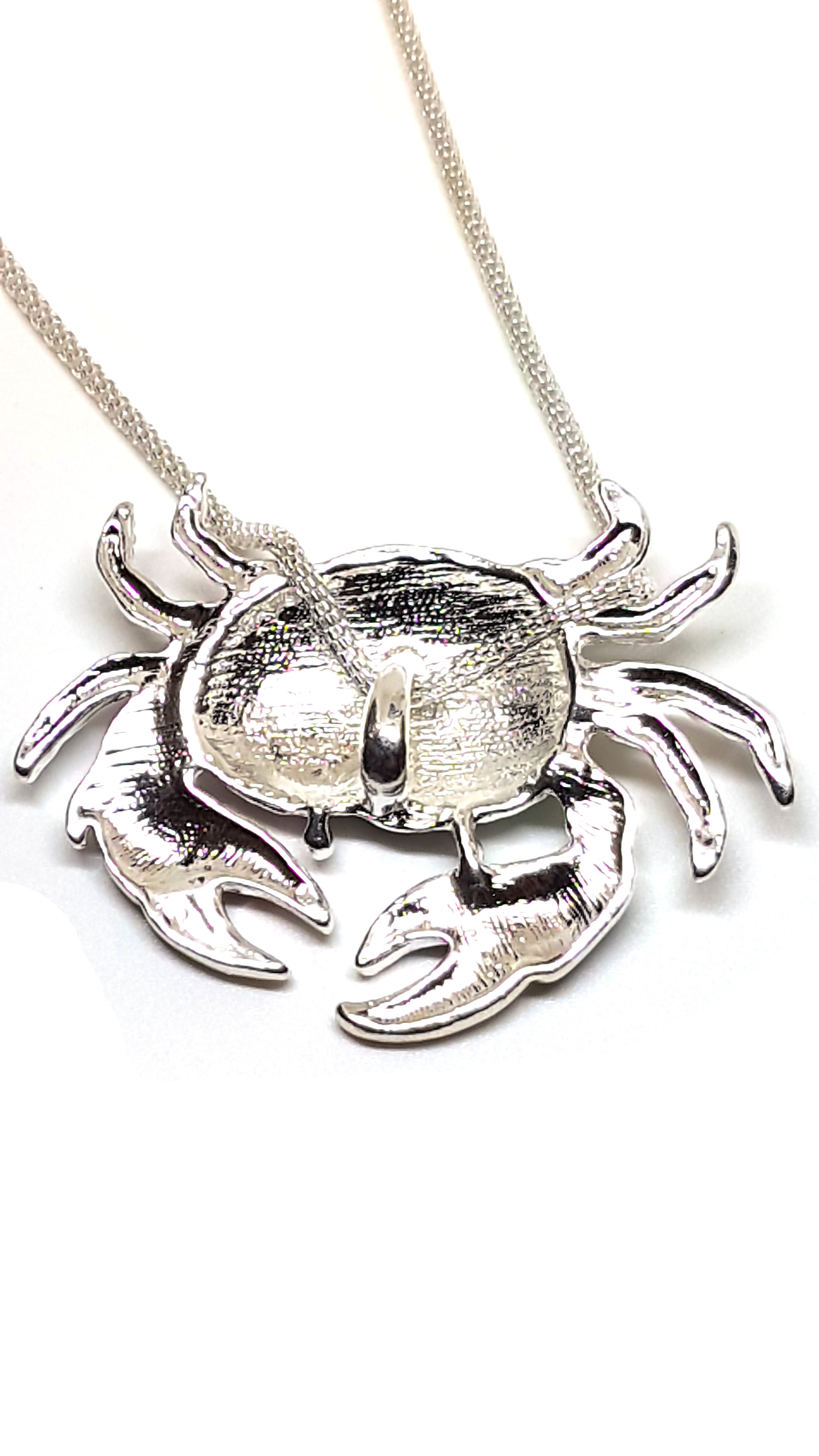 Krebs Schmuckset Anhänger mit Kette und Ohrstecker