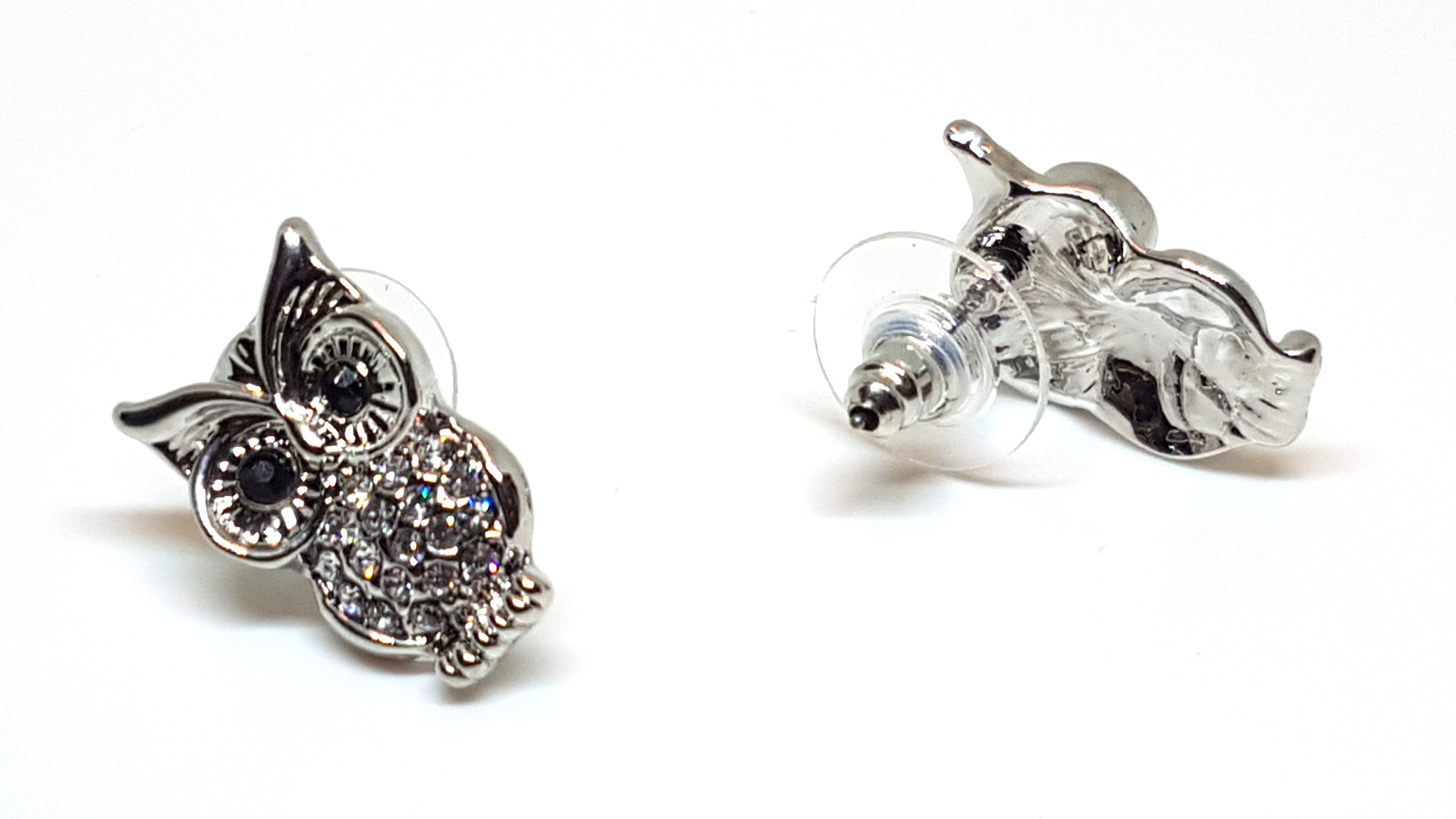 Eulen Schmuckset Anhänger mit Kette und Ohrstecker