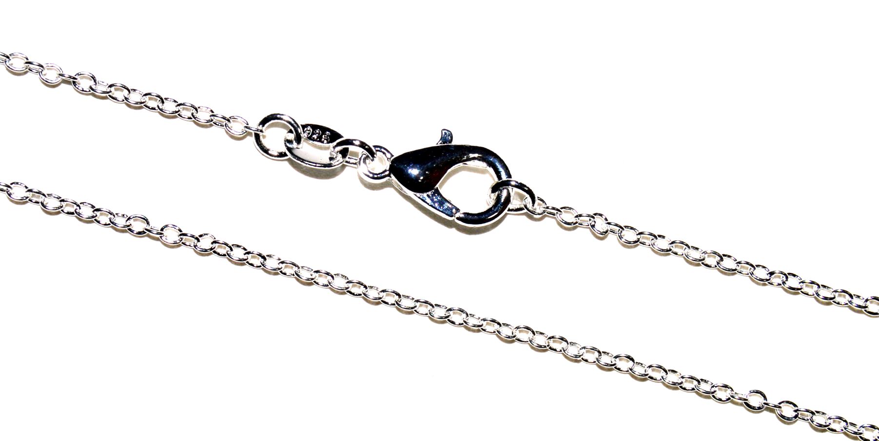 Dackel Anhänger mit Silber Kette 55cm