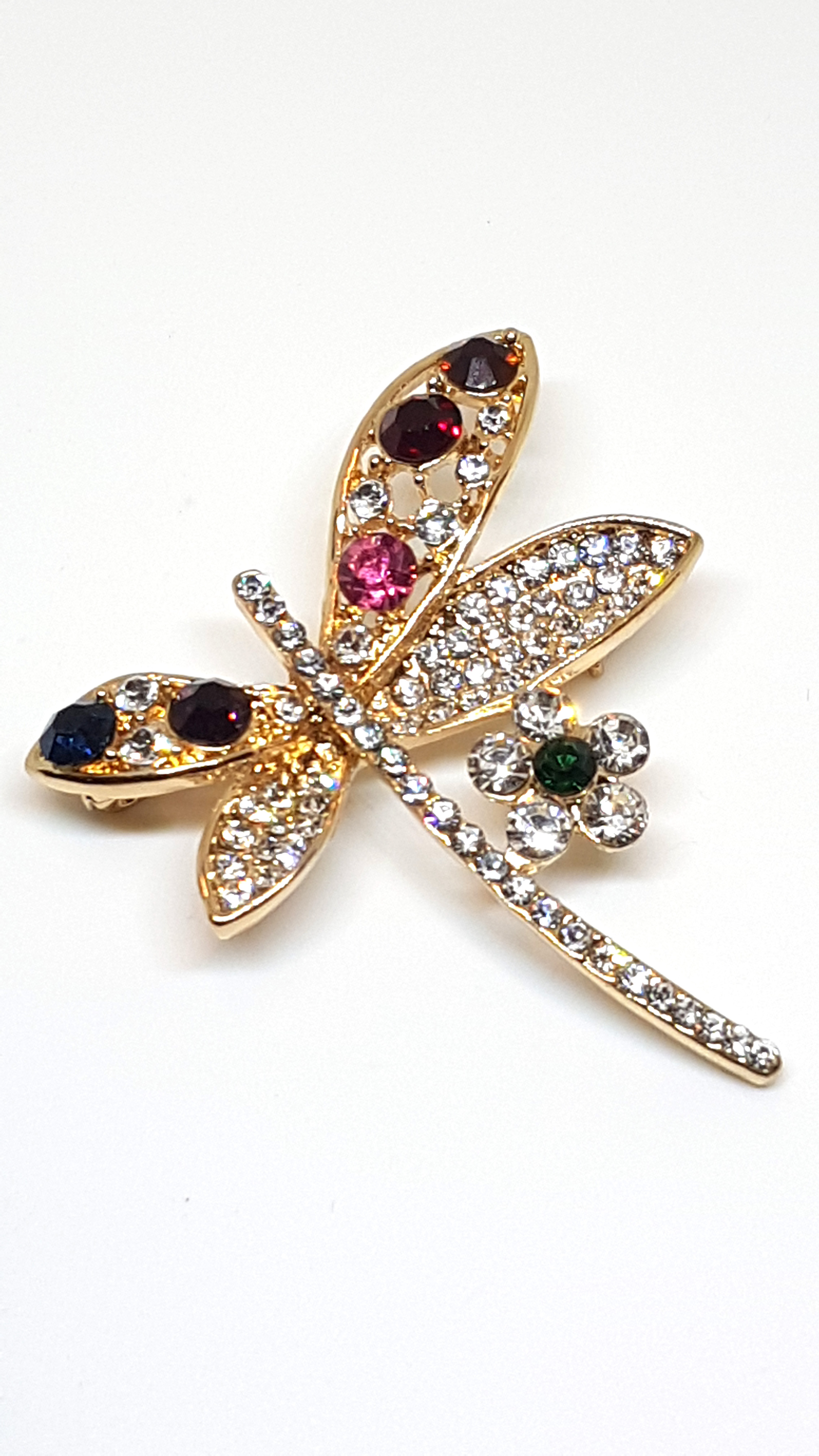 Schmetterling Brosche/Anstecknadel mit Strass