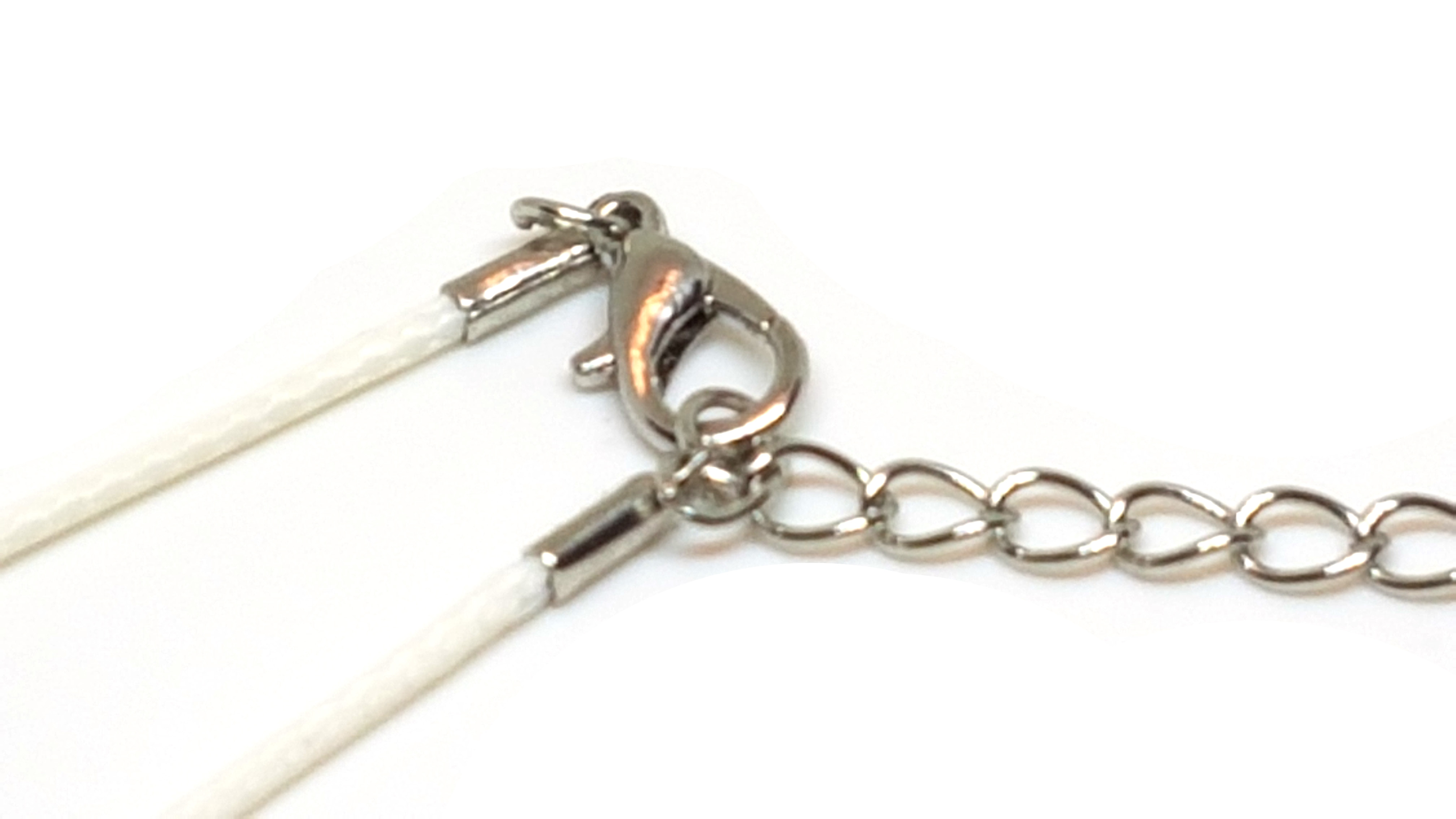 Leder Kette in Weiß