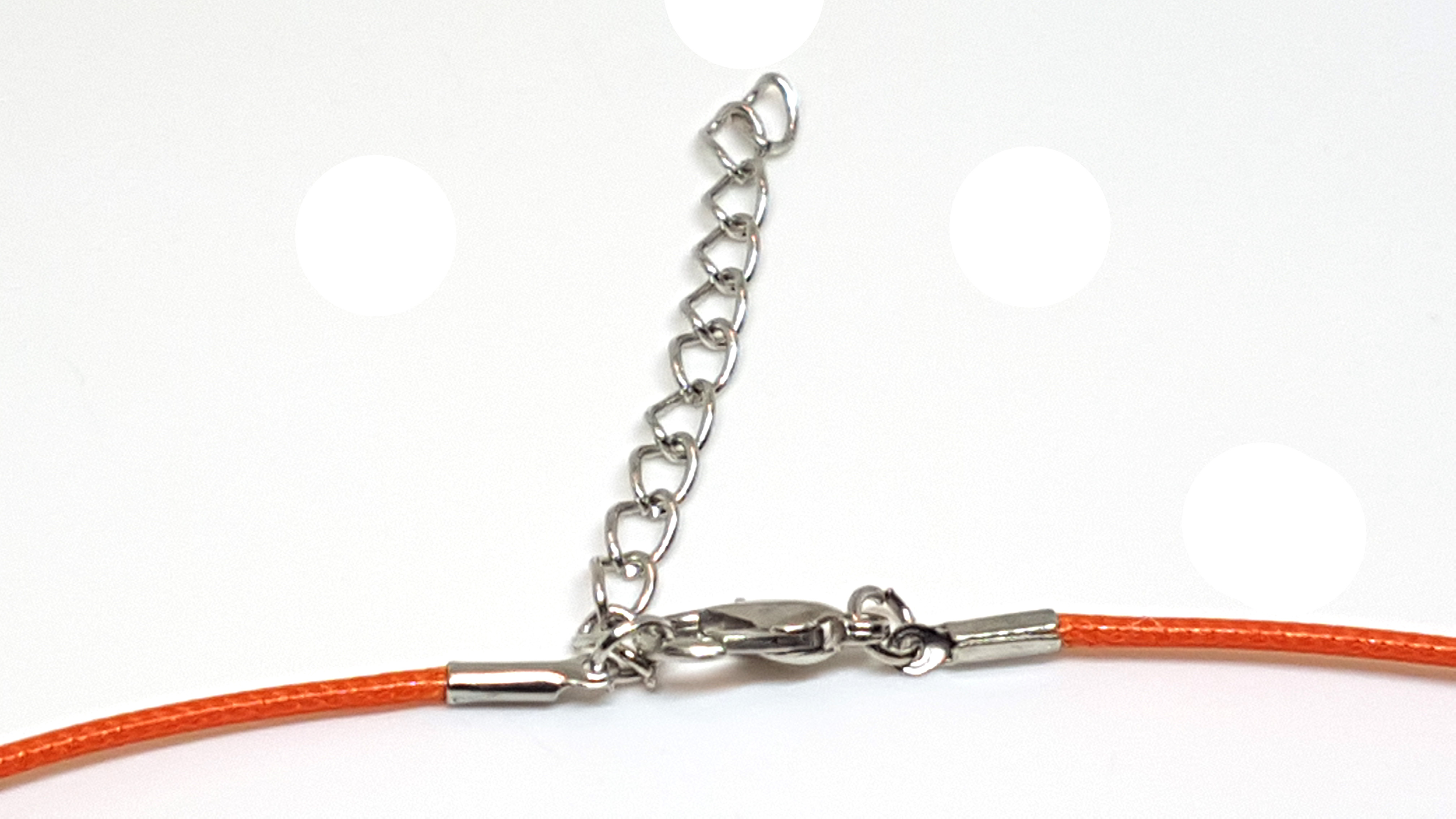 Leder Kette in Orange