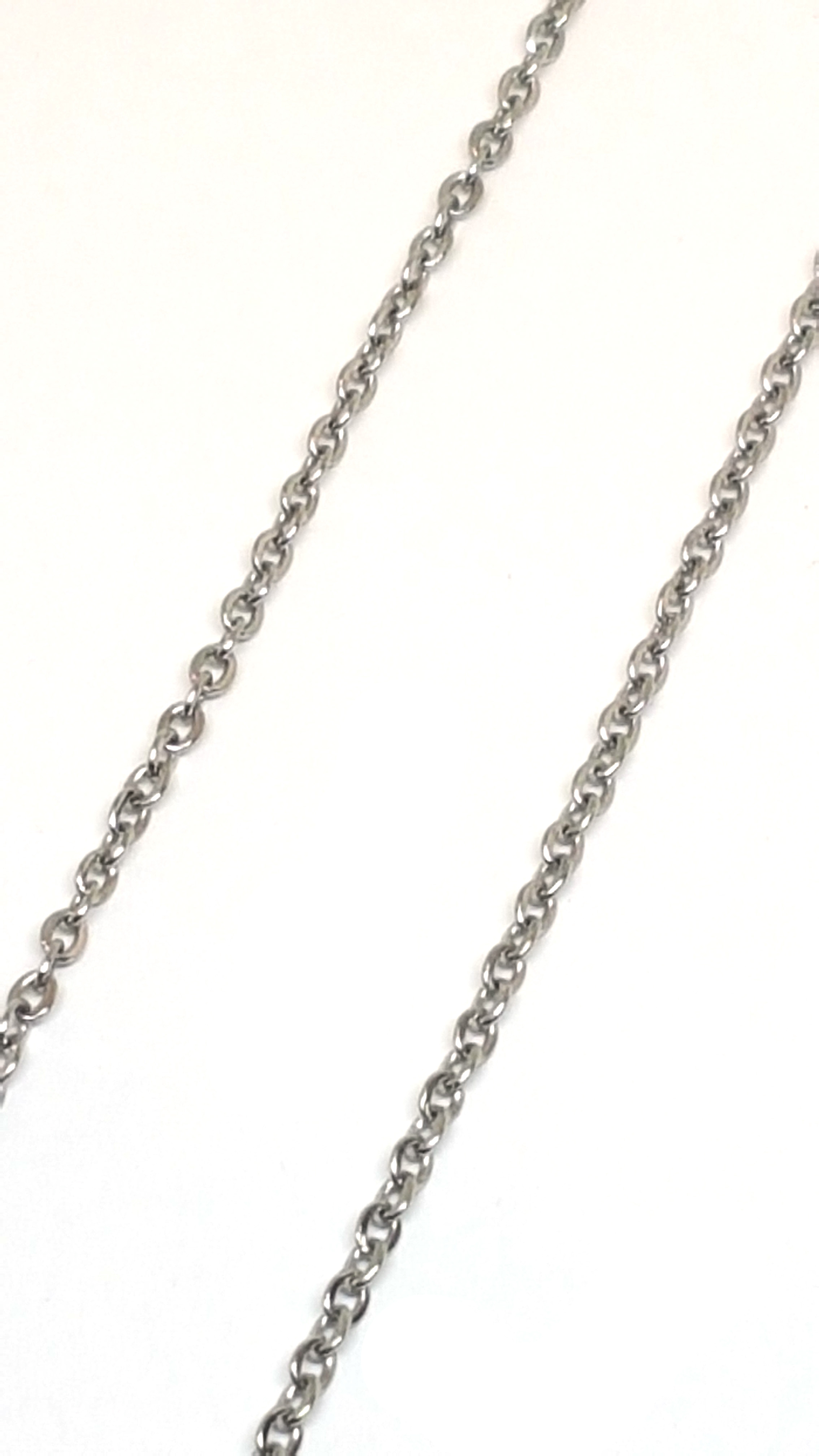 Herz Kette aus Edelstahl 97cm