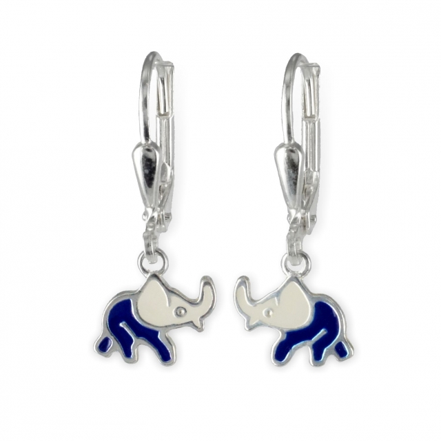 Elefant Ohrhänger aus 925 echt Silber