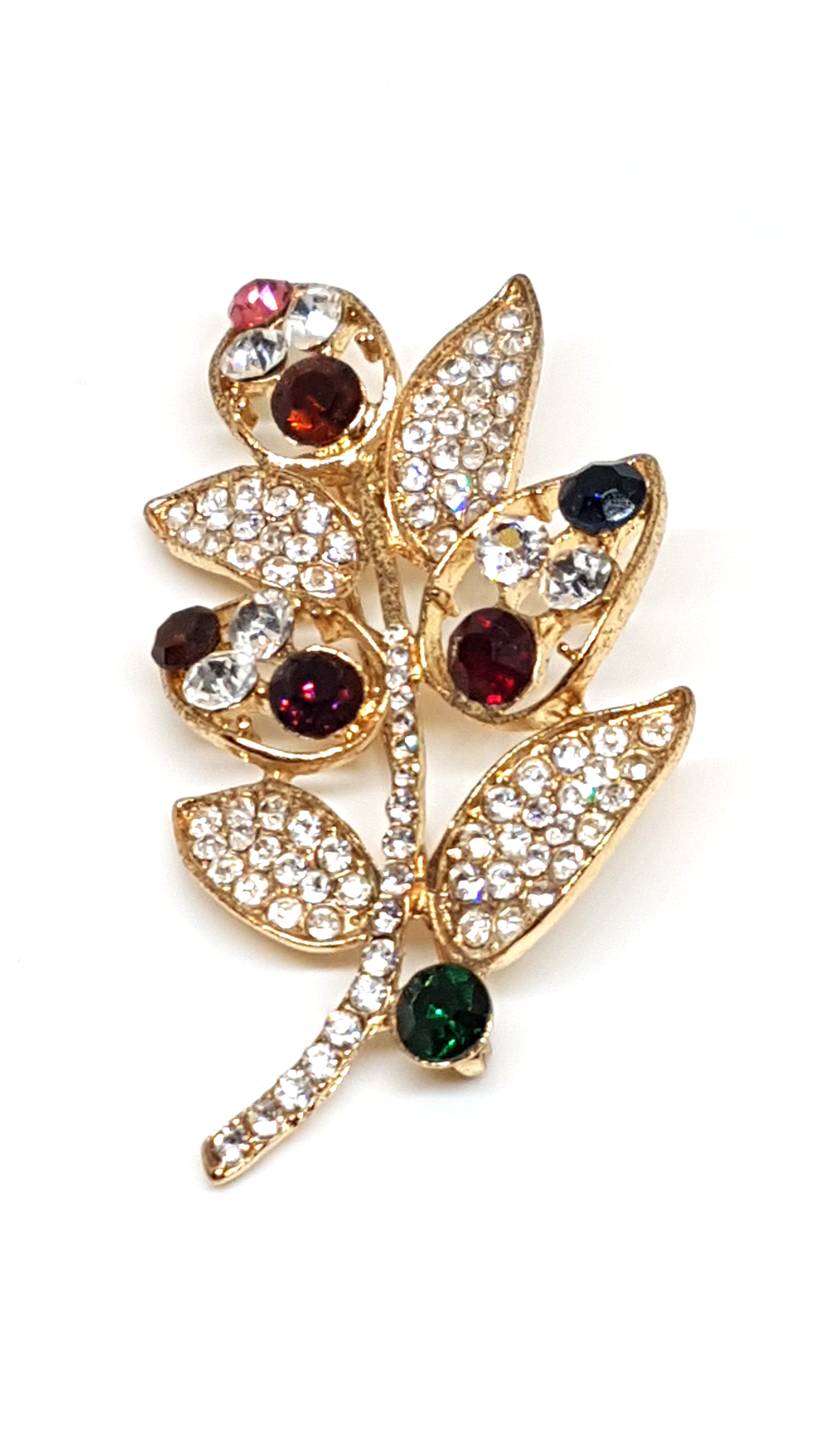 Brosche/Anstecknadel mit Strass