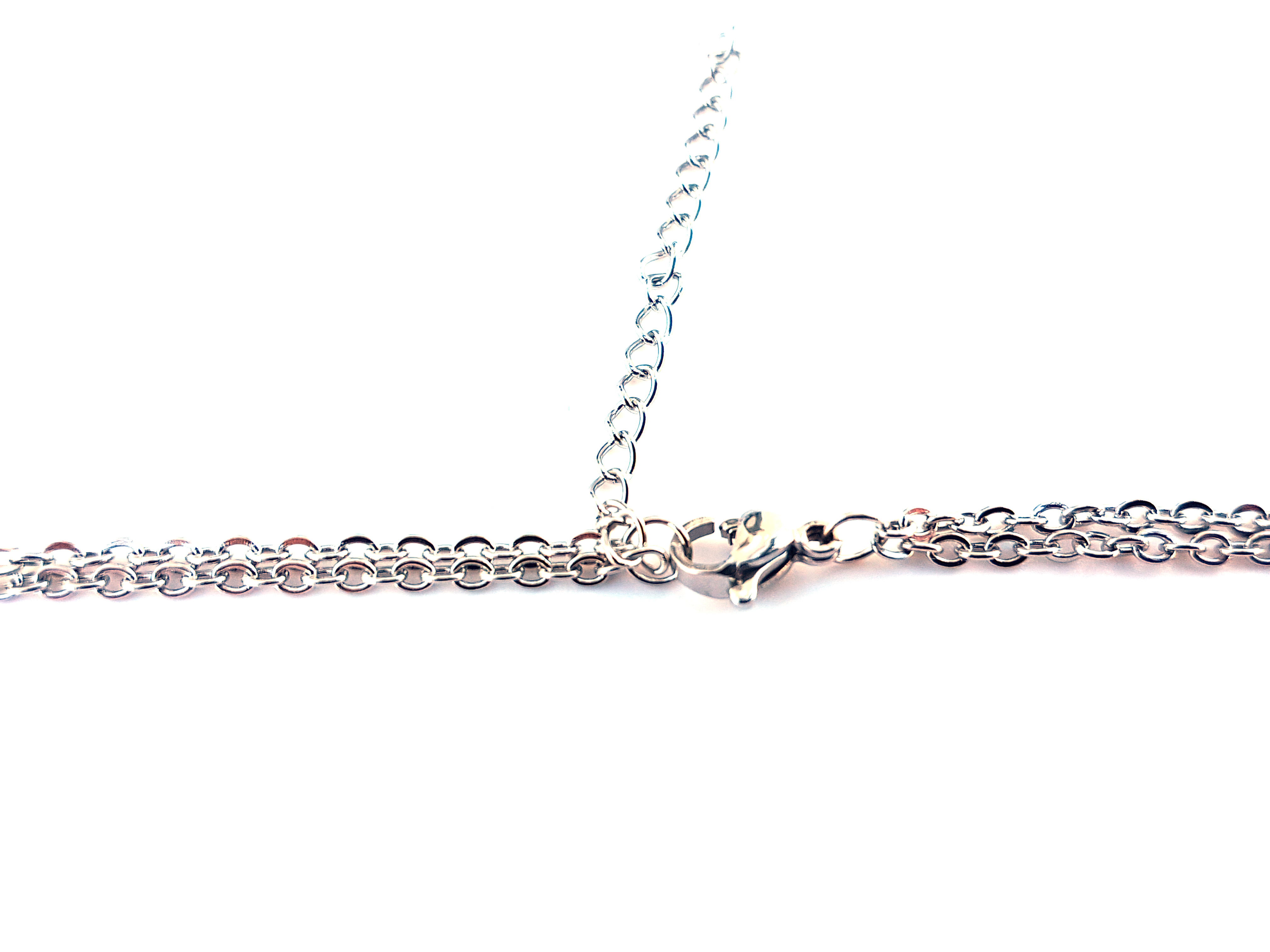 Fatimas Hand: Schützende Hand gegen das Böse Anhänger mit Kette aus Edelstahl 