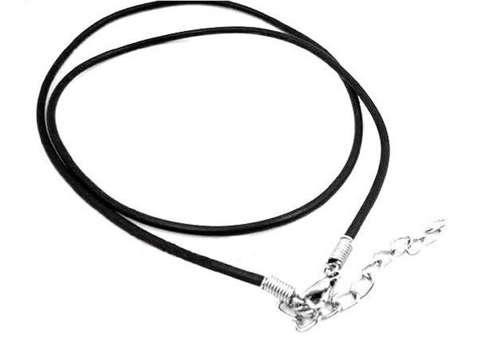 Leder Kette mit Edelstahlschließe 45cm