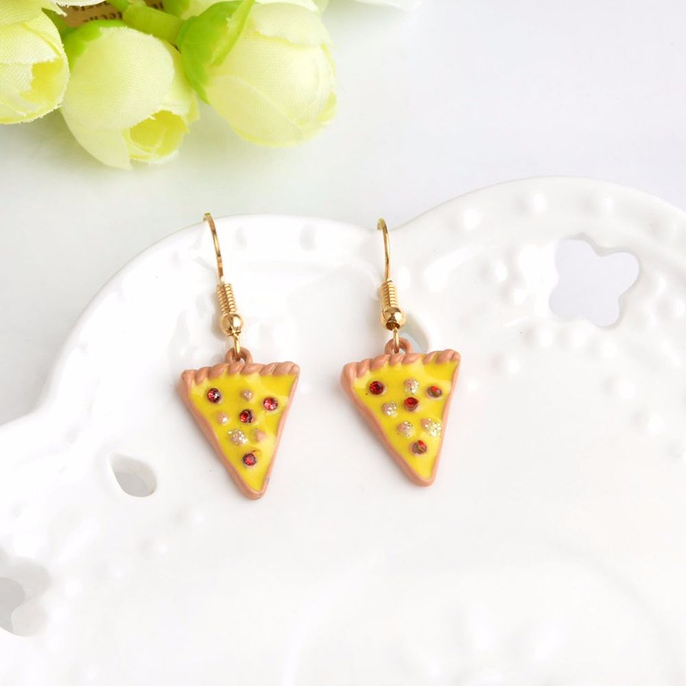 Schmuckset Kette Hamburger + Pizza Ohrhänger