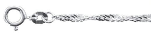 Armband Singapur aus 925 Sterling Silber 18,5 cm
