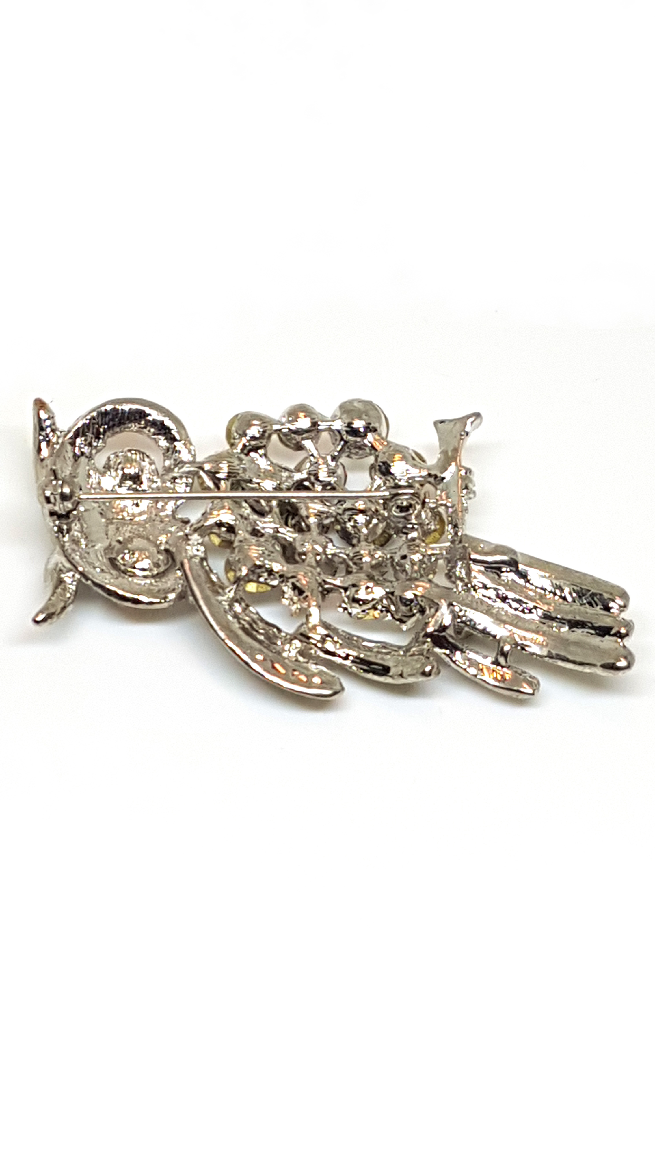 Eule Brosche/Anstecknadel mit Strass