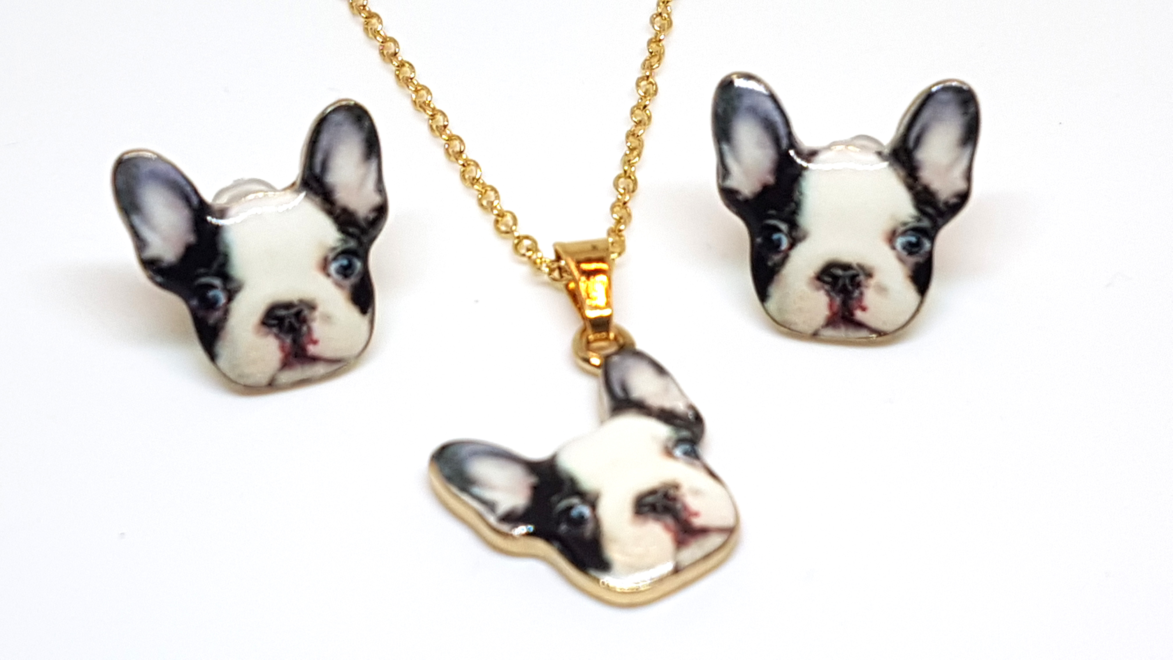 Dogen Schmuckset Anhänger mit Kette und Ohrstecker