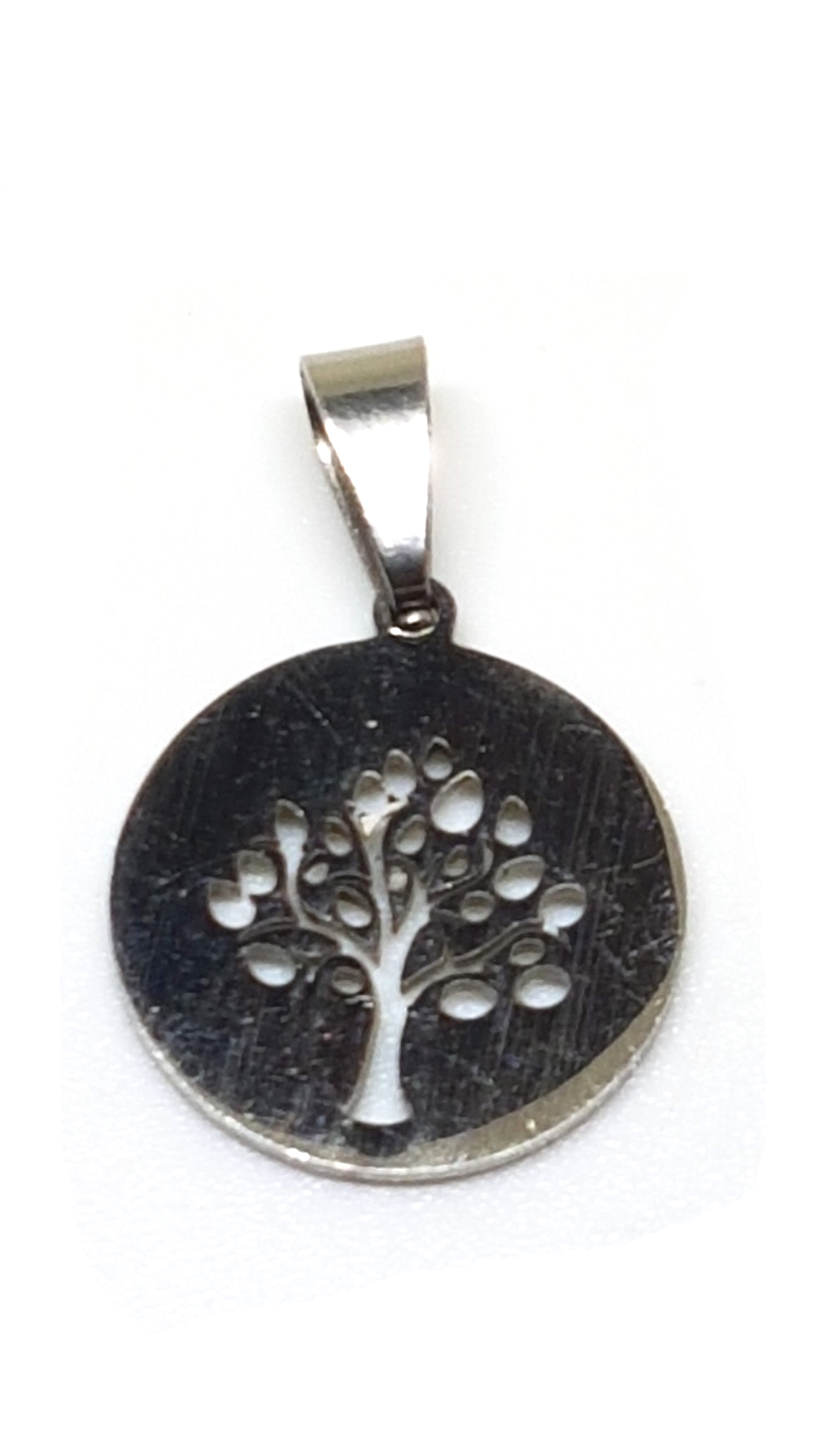 Baum Edelstahl Anhänger