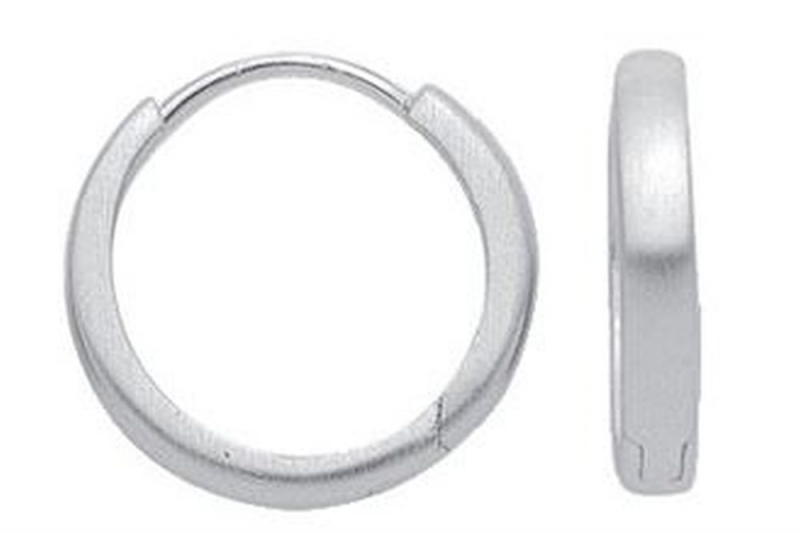 Creolen aus 925 Silber mattiert