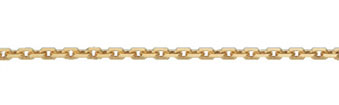 Anker Collier Kette aus 925 Sterling Silber 45 cm goldplattiert