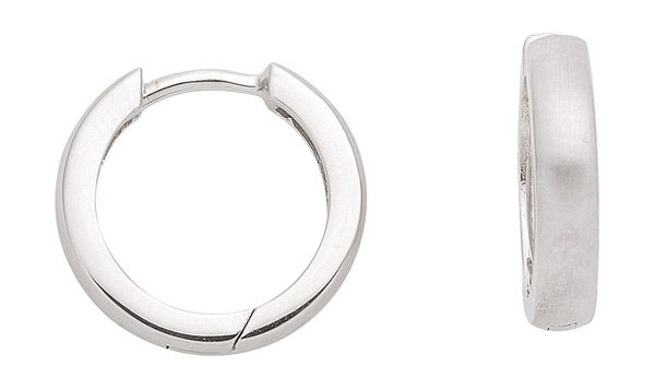 Creolen aus 375 Weißgold 9 Karat