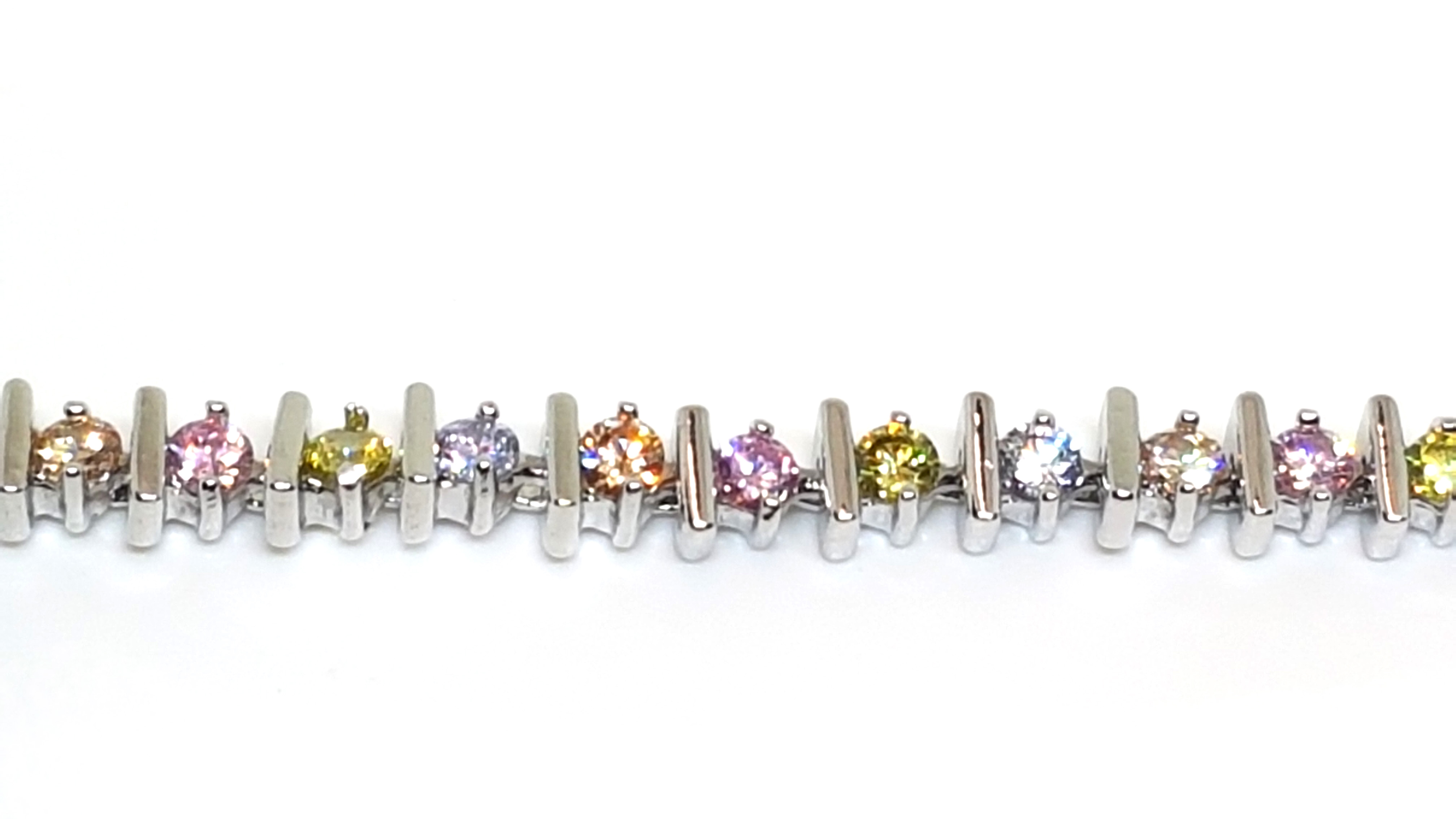 Armband aus Edelstahl mit Strass 19cm