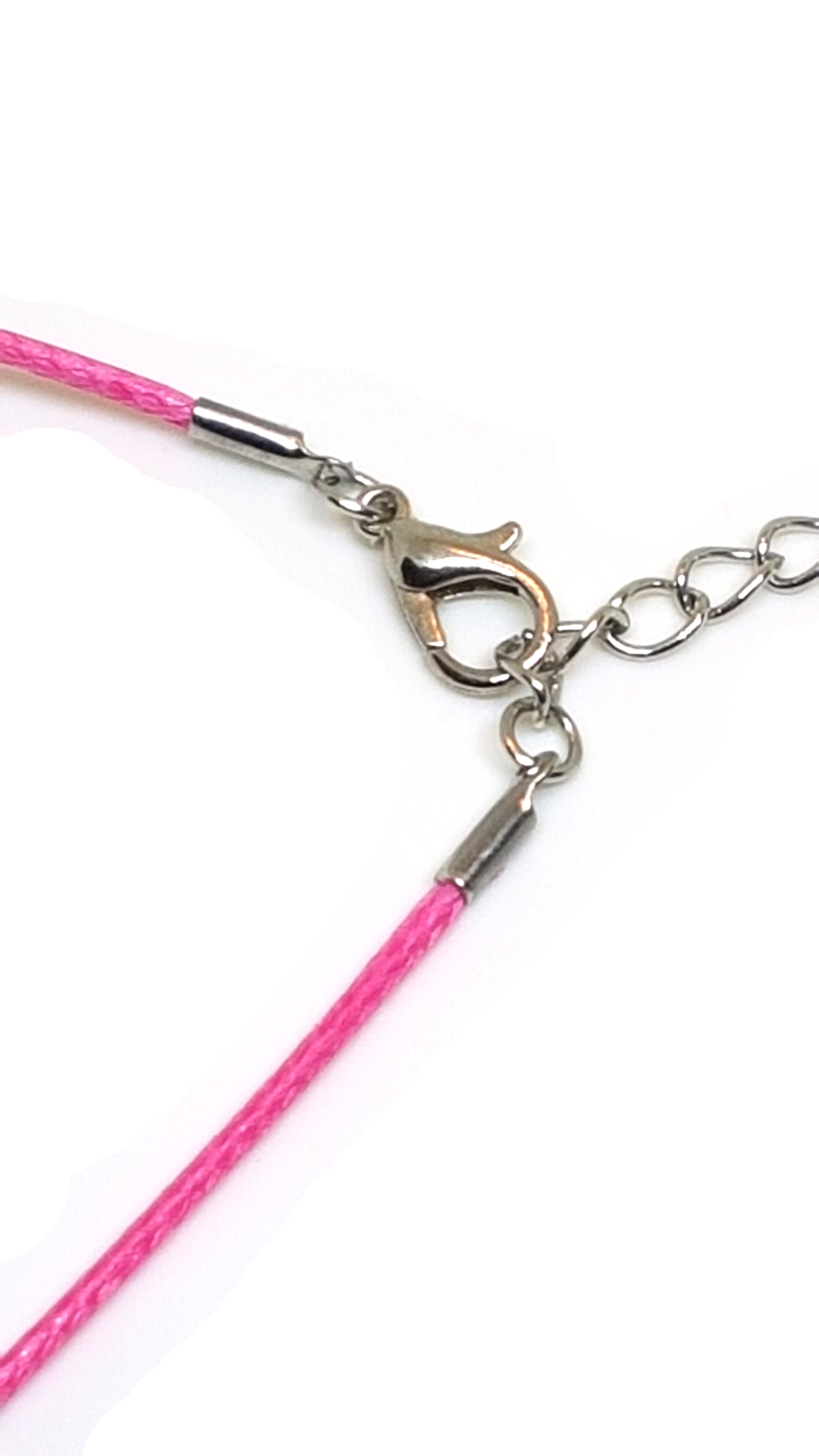 Leder Kette in Pink