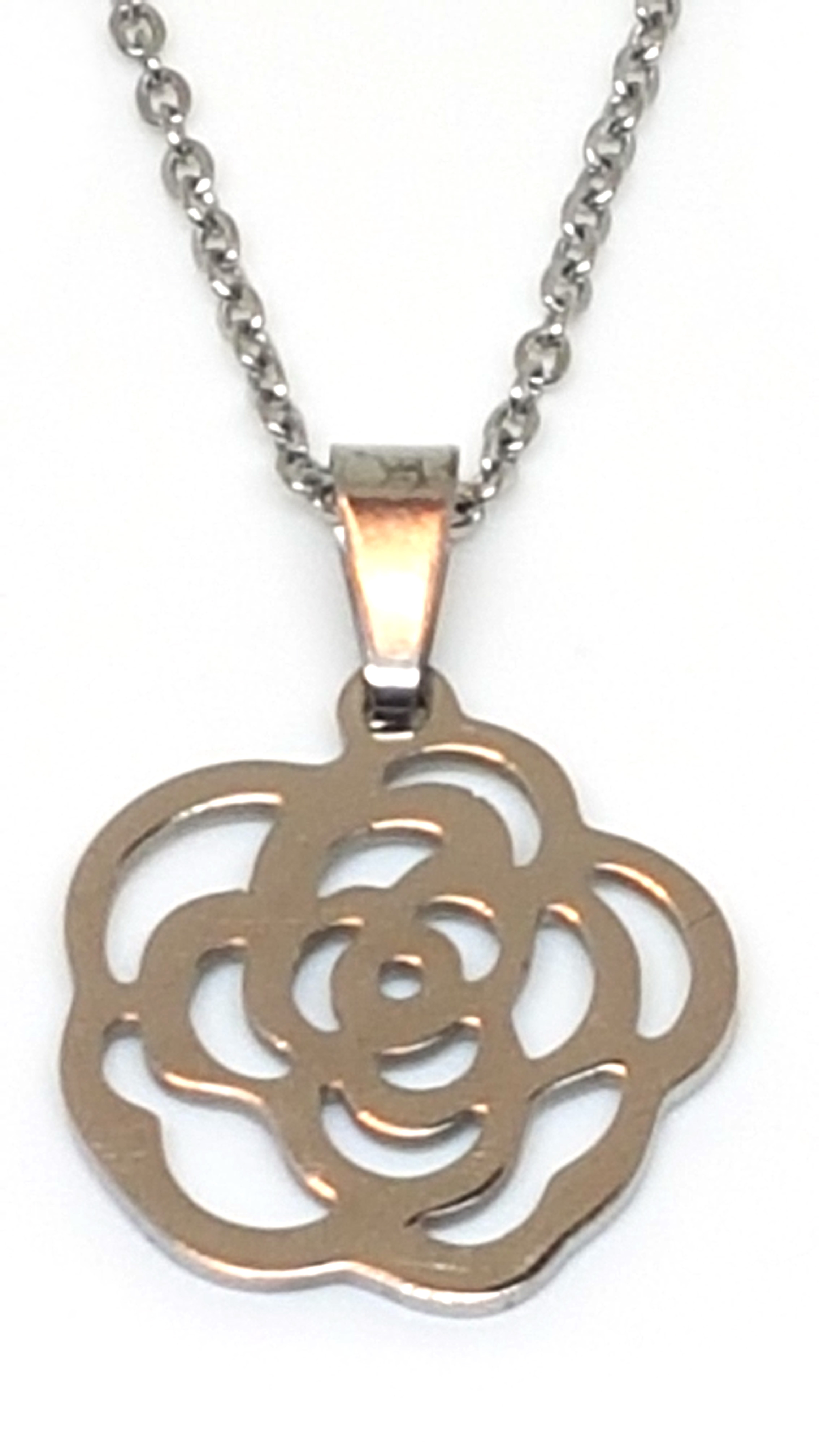 Blume Anhänger mit Kette 