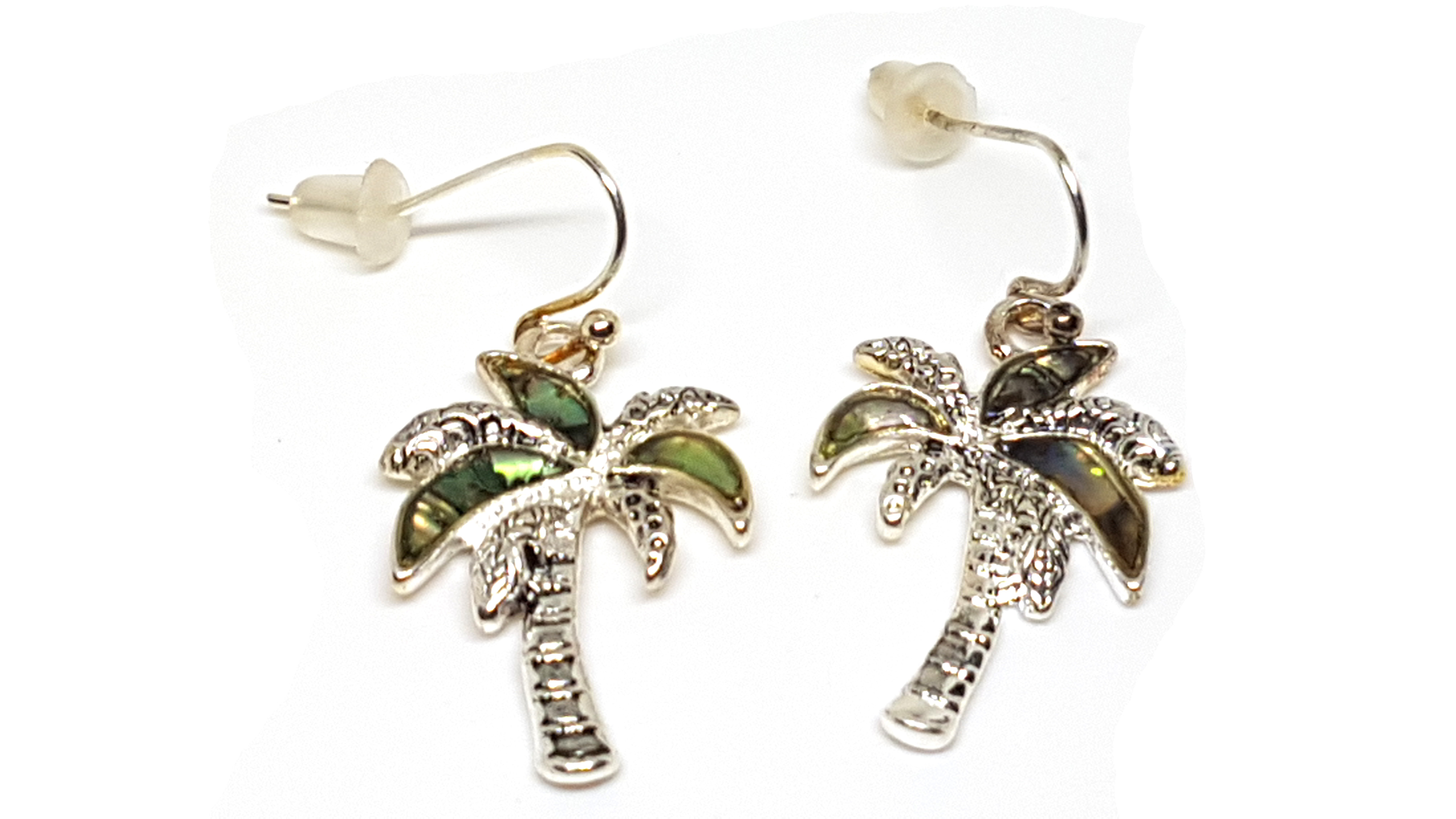 Palme Schmuckset Anhänger mit Kette und Ohrstecker