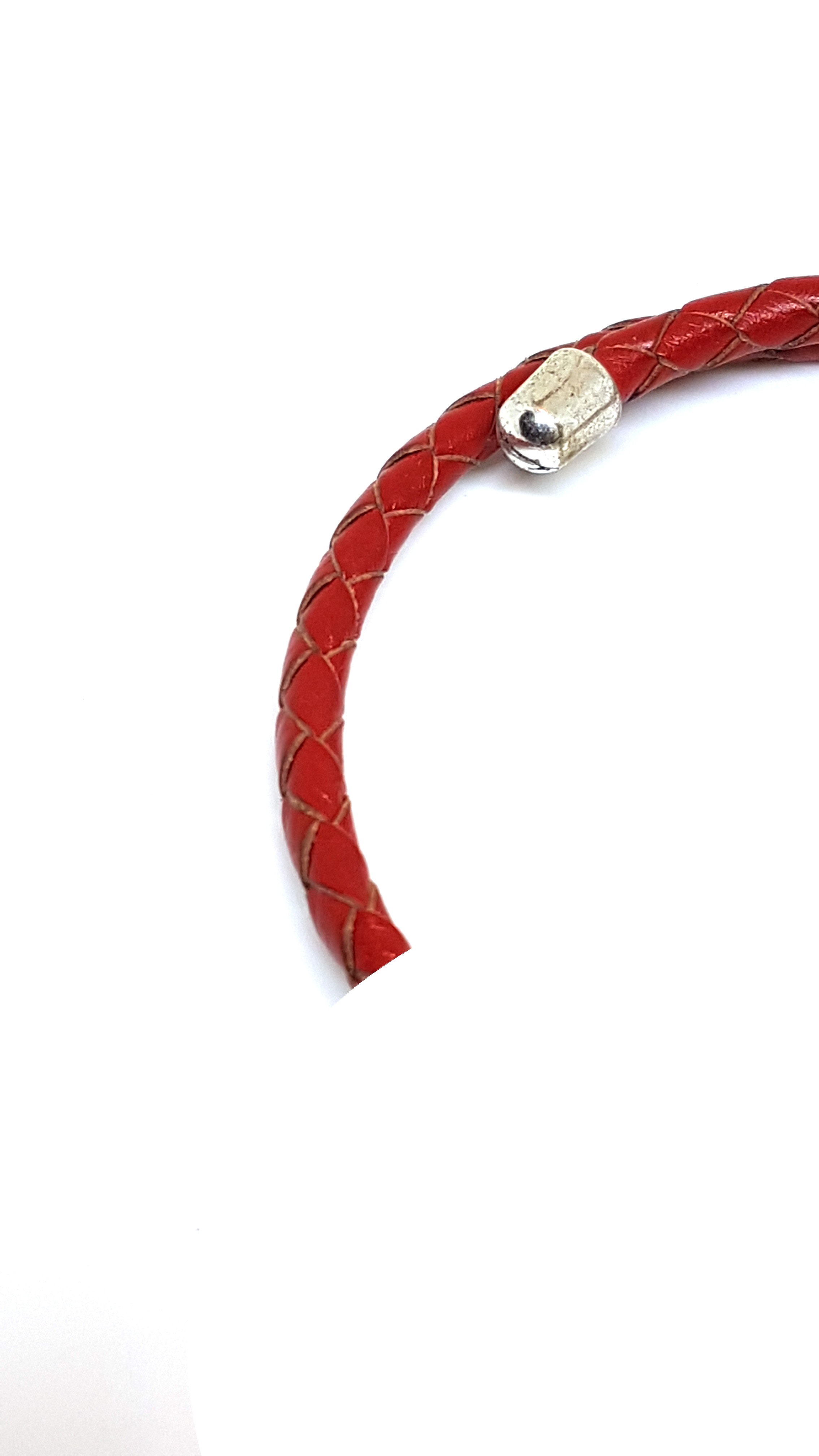 Armband aus echt Leder mit echten Süßwasserperle und Zirkonia Steinen in Form von der Fatimas Hand von Lanzarote (Handarbeit)