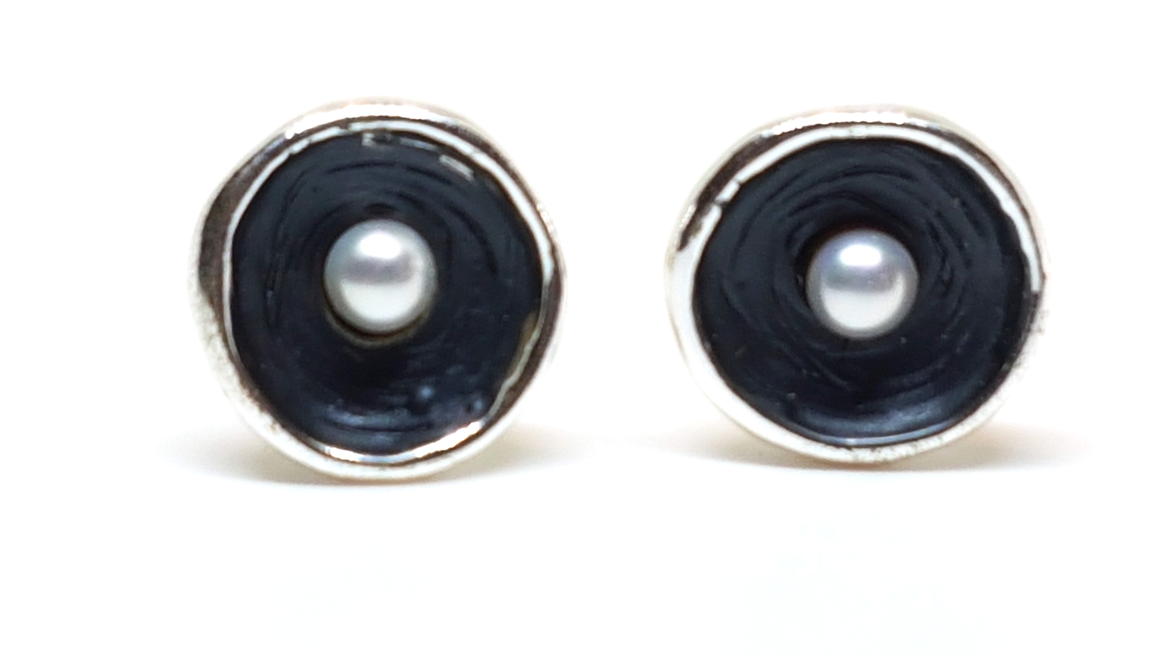 Schmuckset mit Kette Anhänger Perle und Ohrstecker