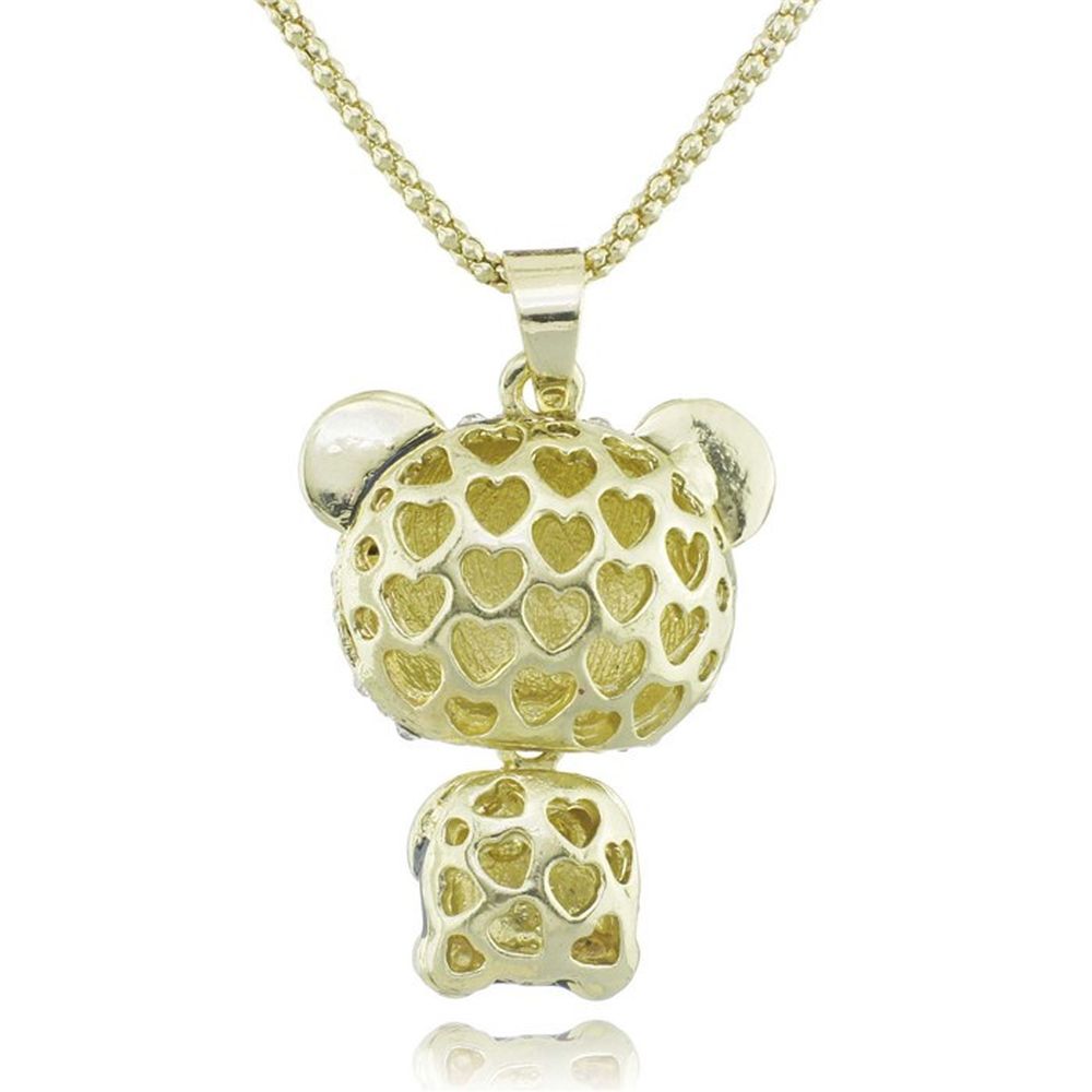 Anhänger Panda mit Strasssteine und Kette